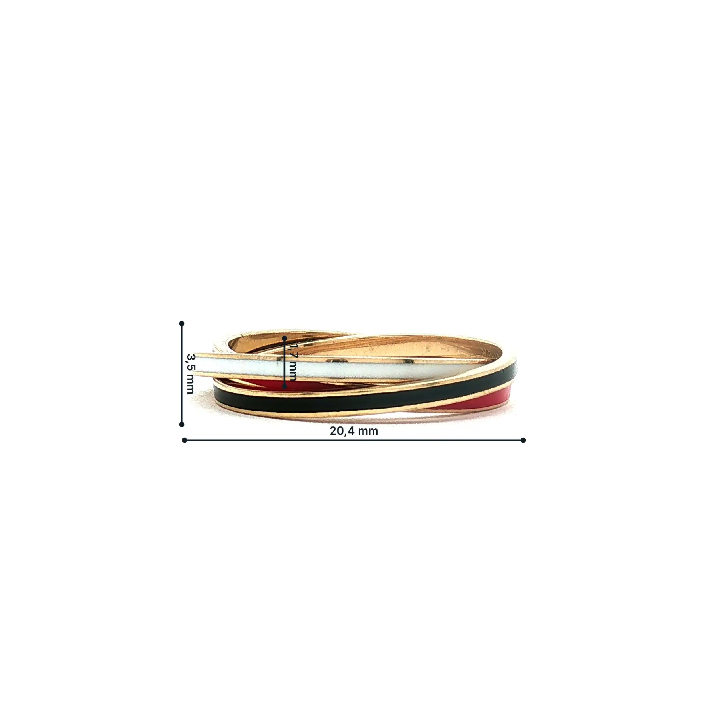 Rollring Gelbgold Piano