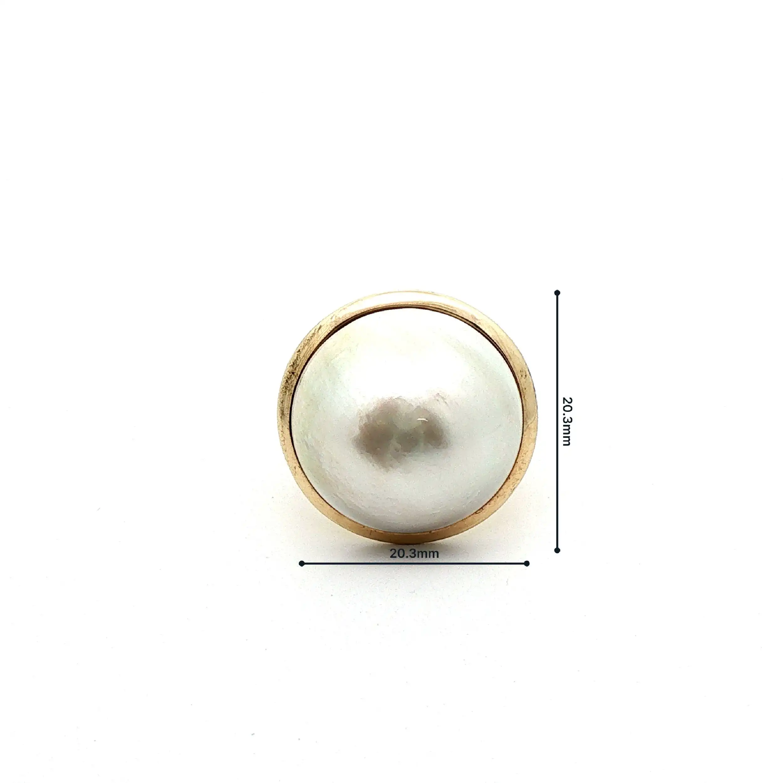 Ring Gelbgold mit Mabe Perle