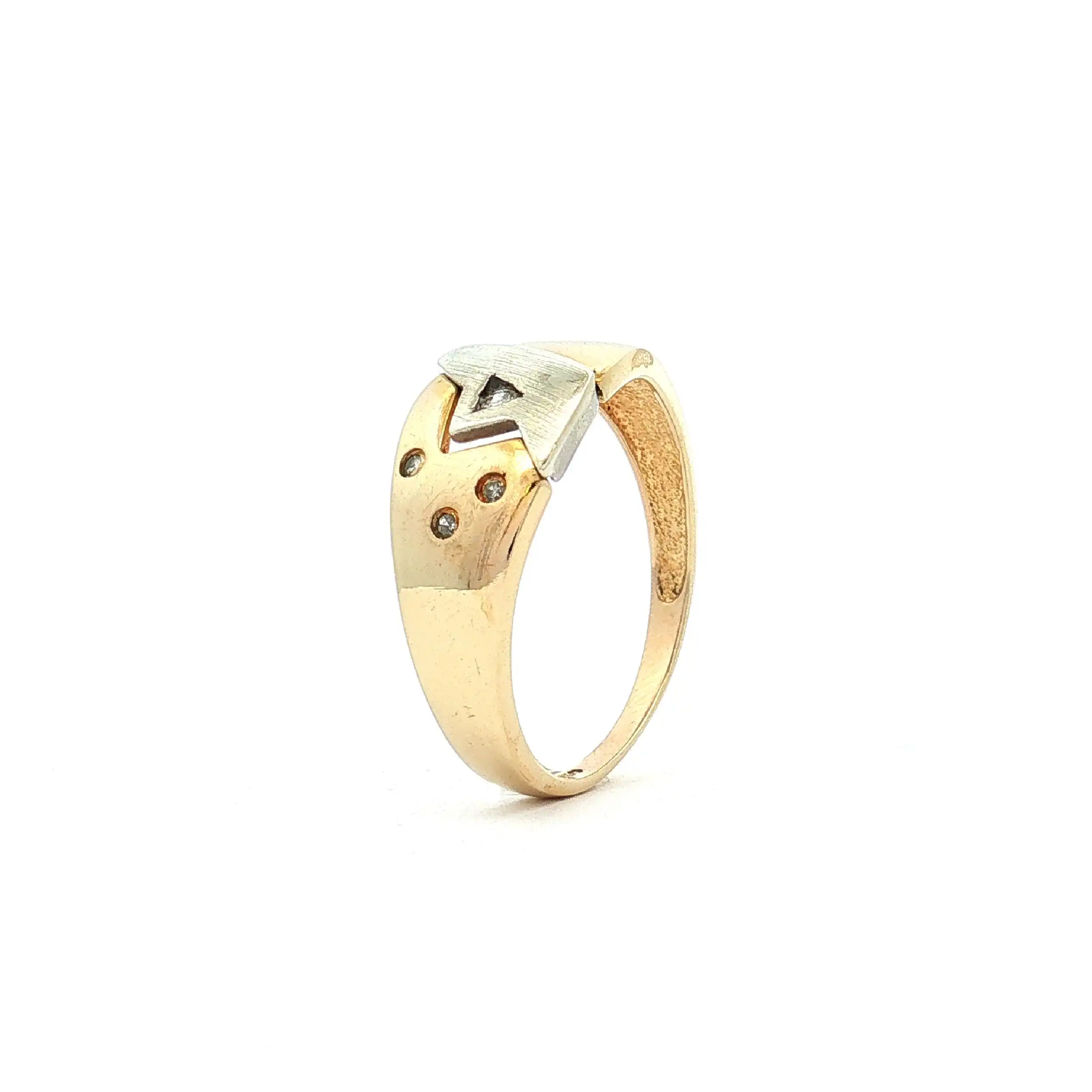 Ring Bicolor mit Diamanten Ring Bicolor mit Diamanten