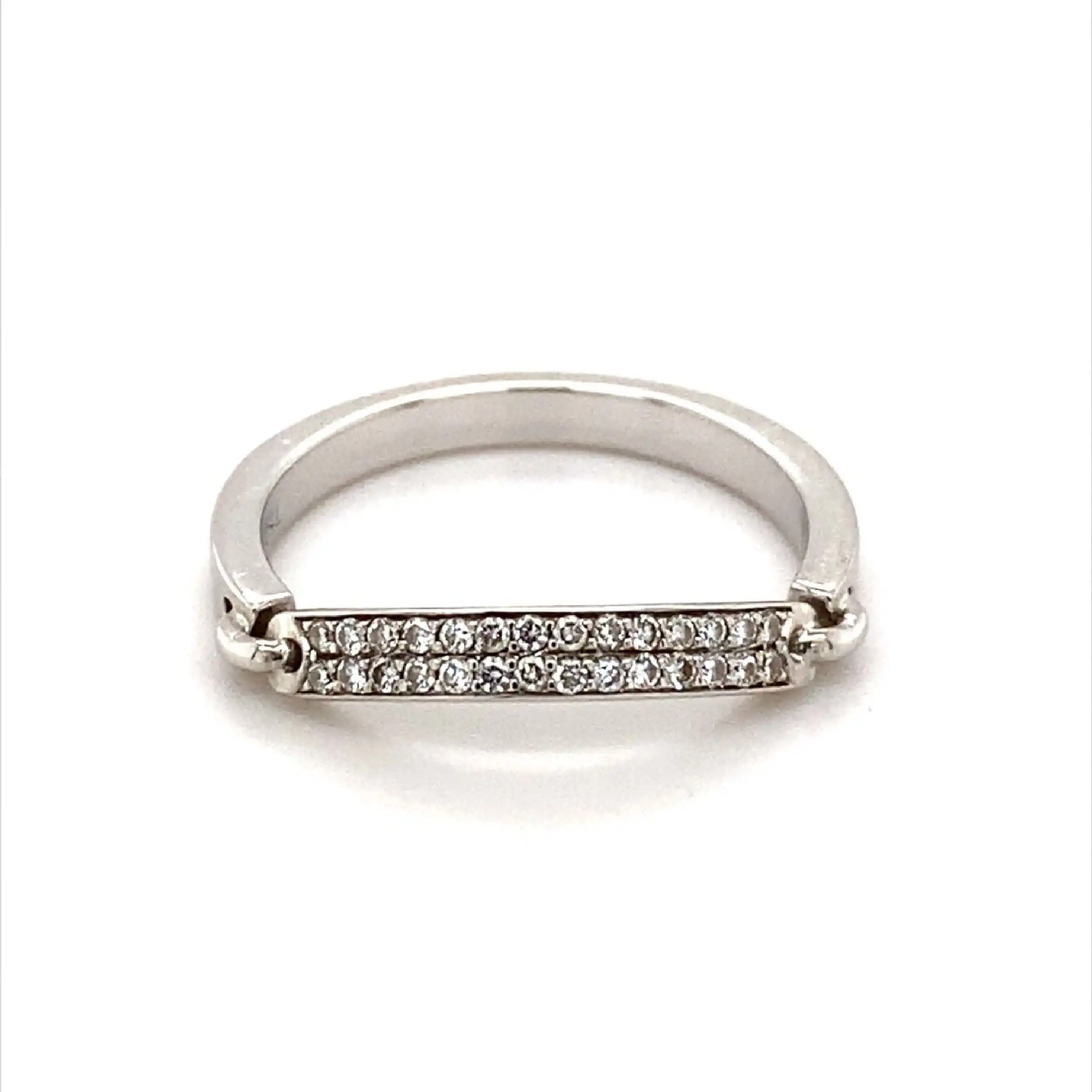 Ring Weißgold mit Brillanten Ring Weißgold mit Brillanten