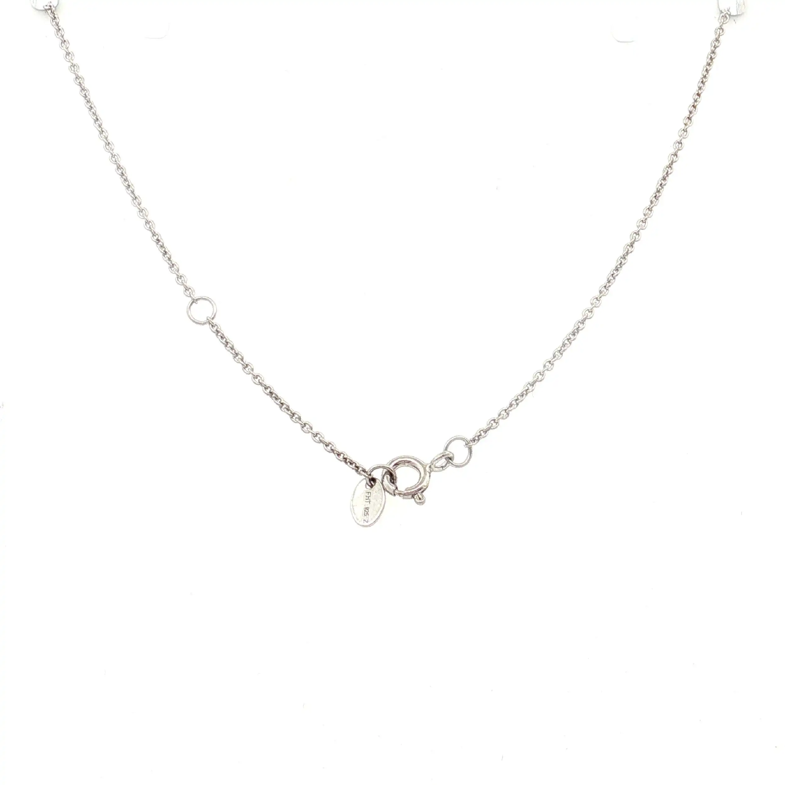 Ankercollier Silber teilvergoldet mit Zirkonia