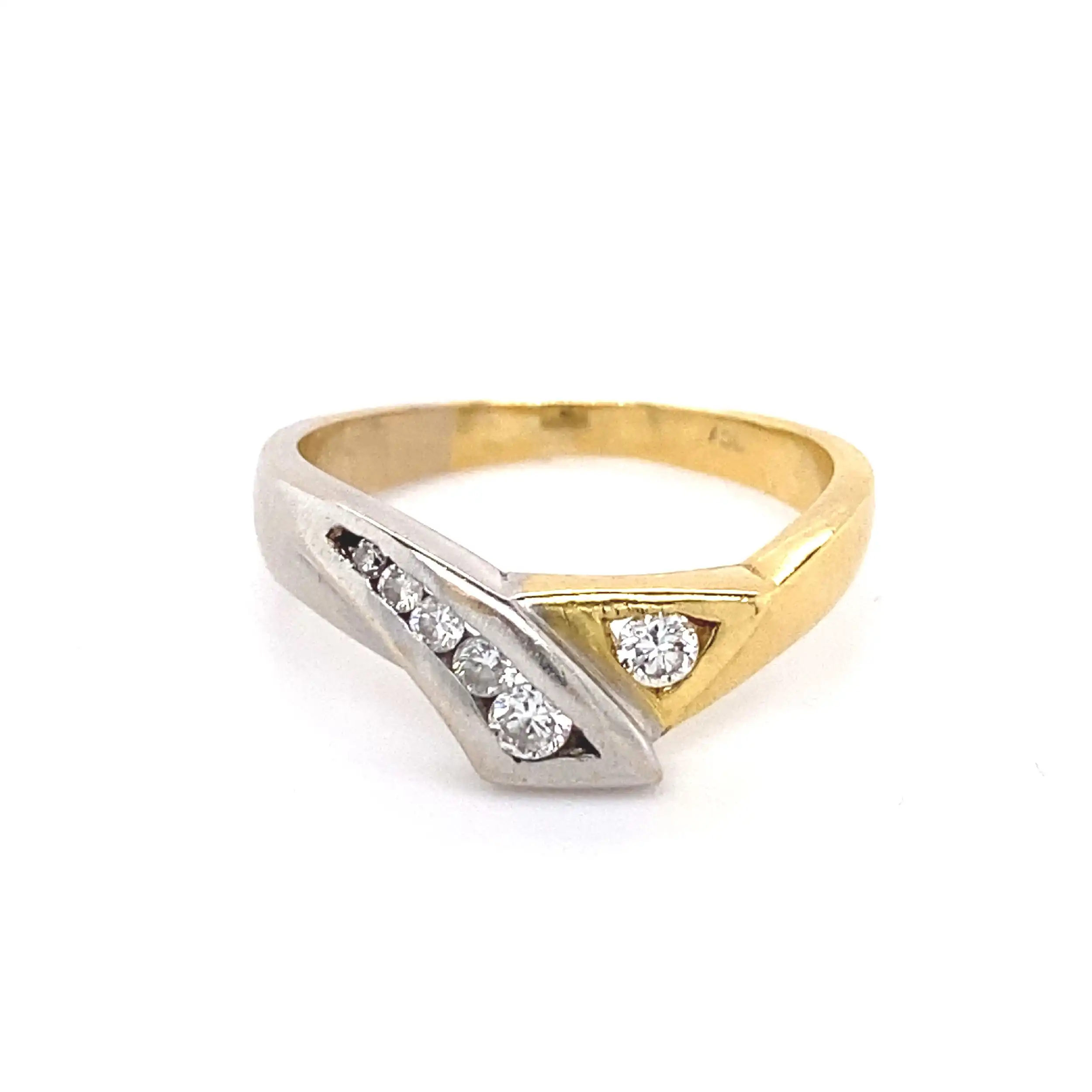 Ring Bicolor mit Brillanten