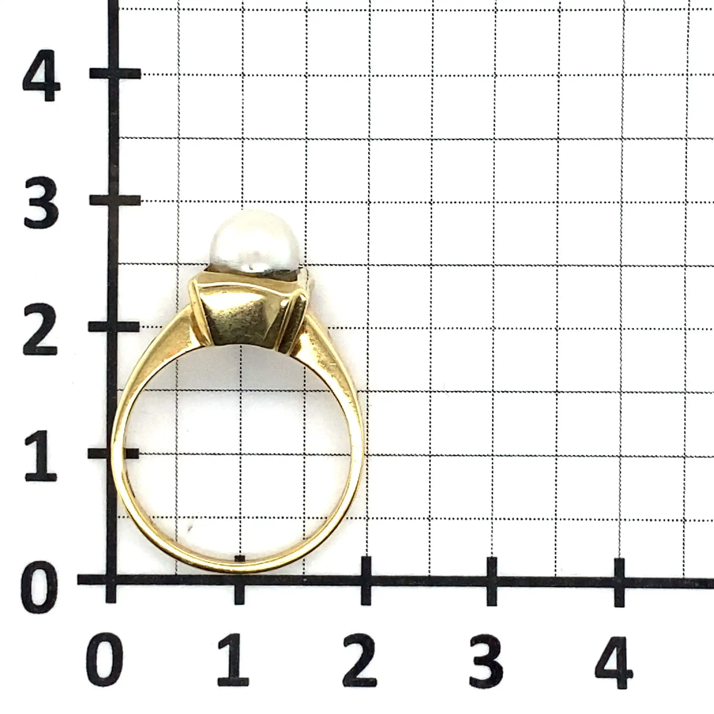 Ring Gelbgold mit Perle Ring Gelbgold mit Perle