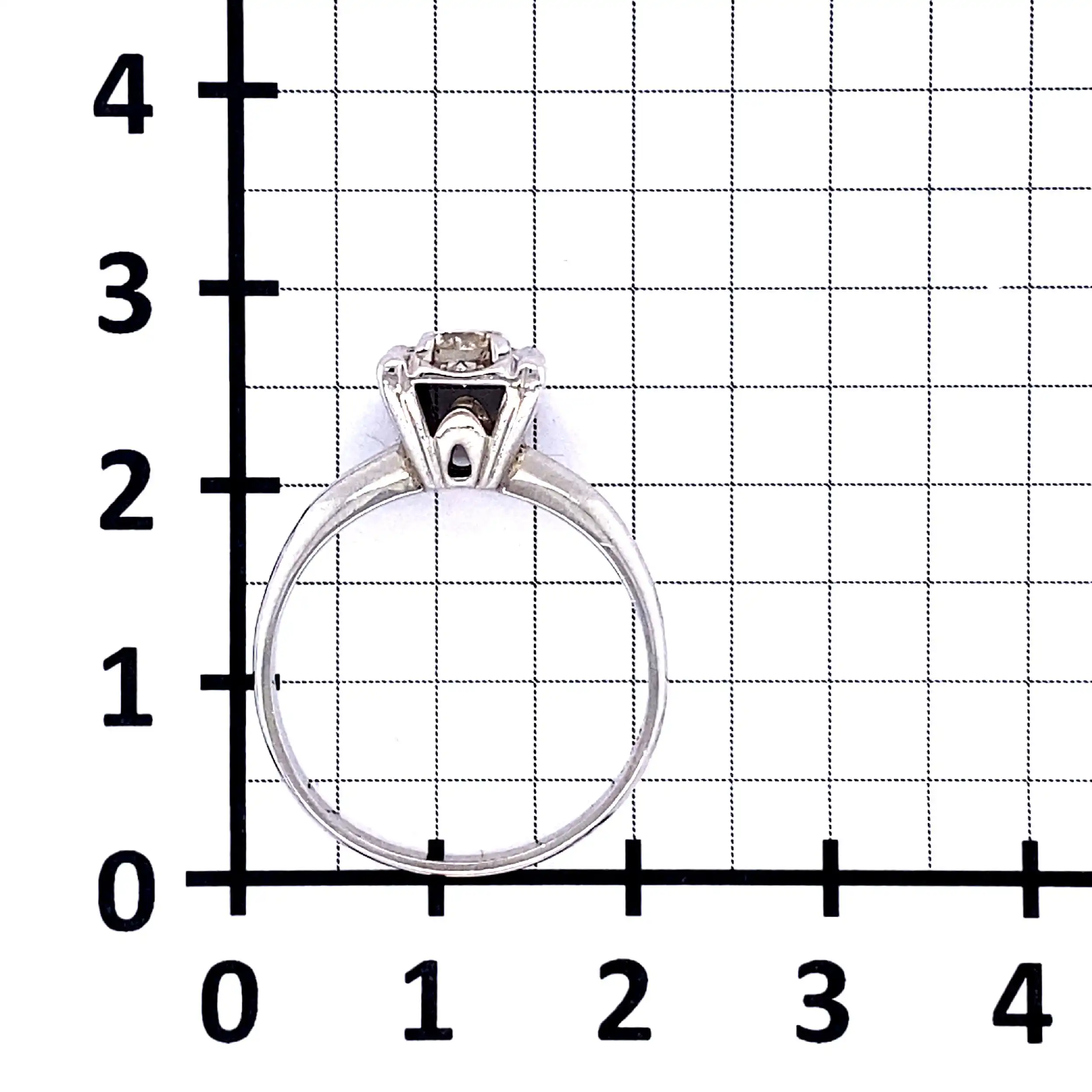 Ring Weißgold mit Brillant Ring Weißgold mit Brillant