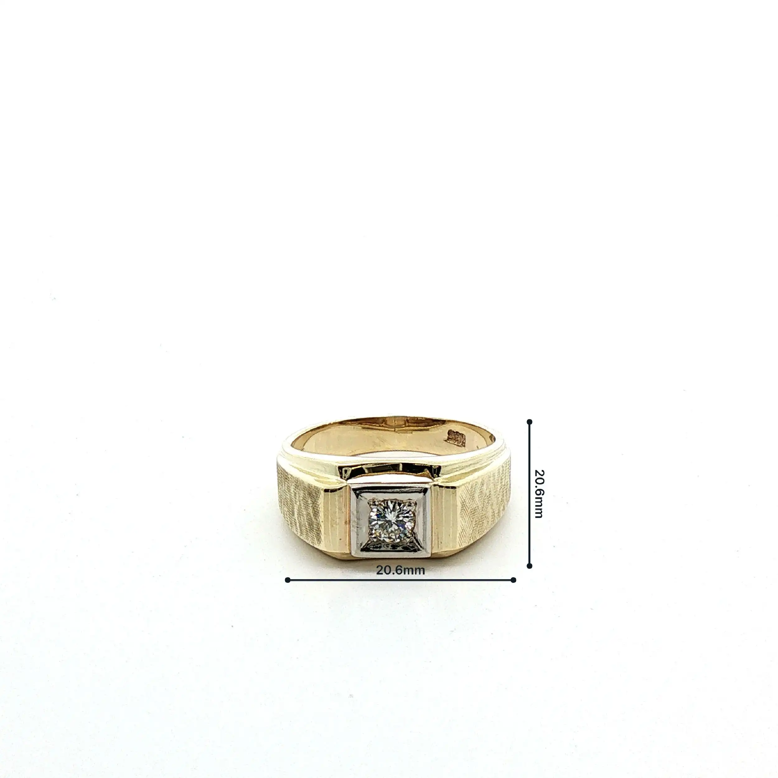 Ring Bicolor mit Brillant