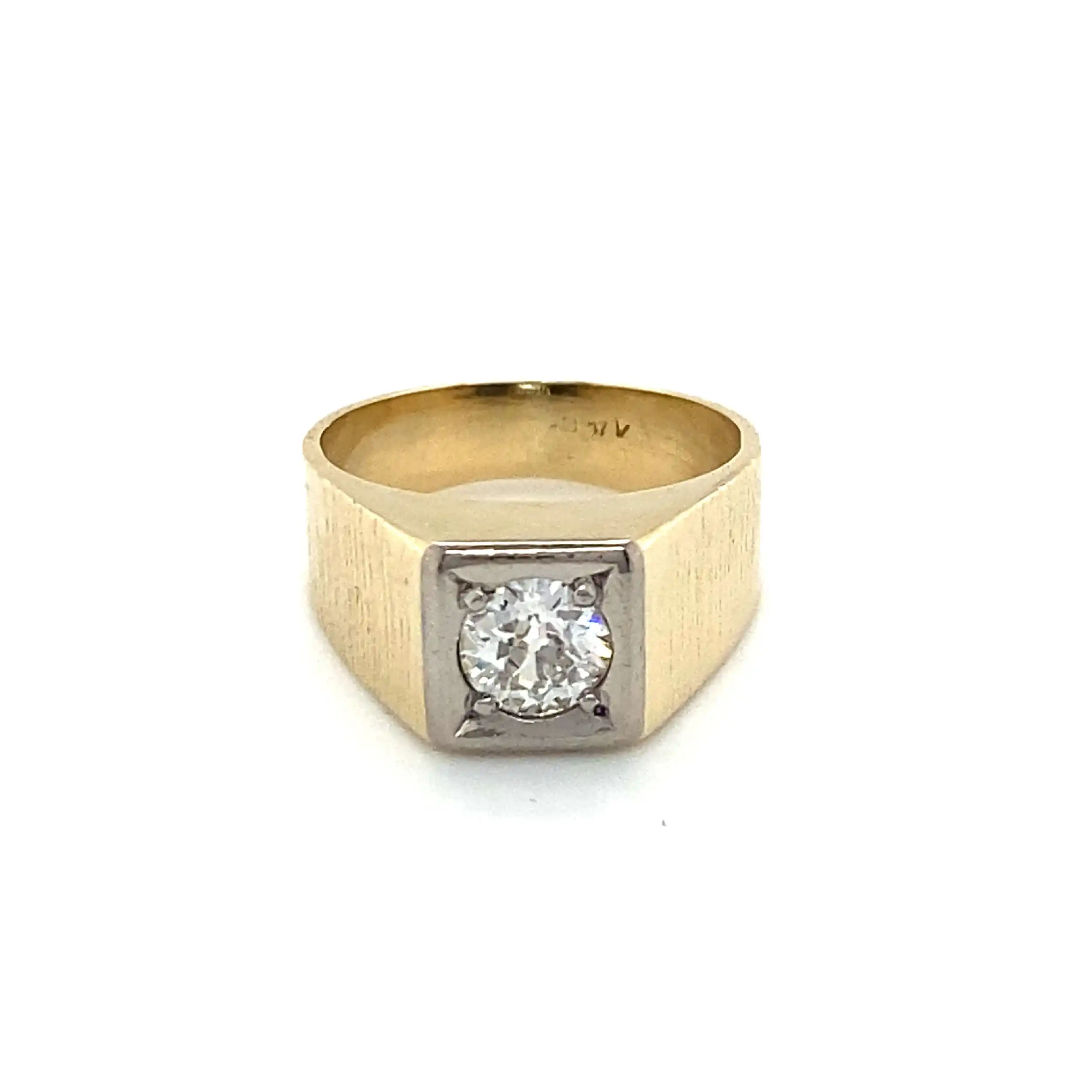 Ring Bicolor mit Altschliffdiamant Ring Bicolor mit Altschliffdiamant