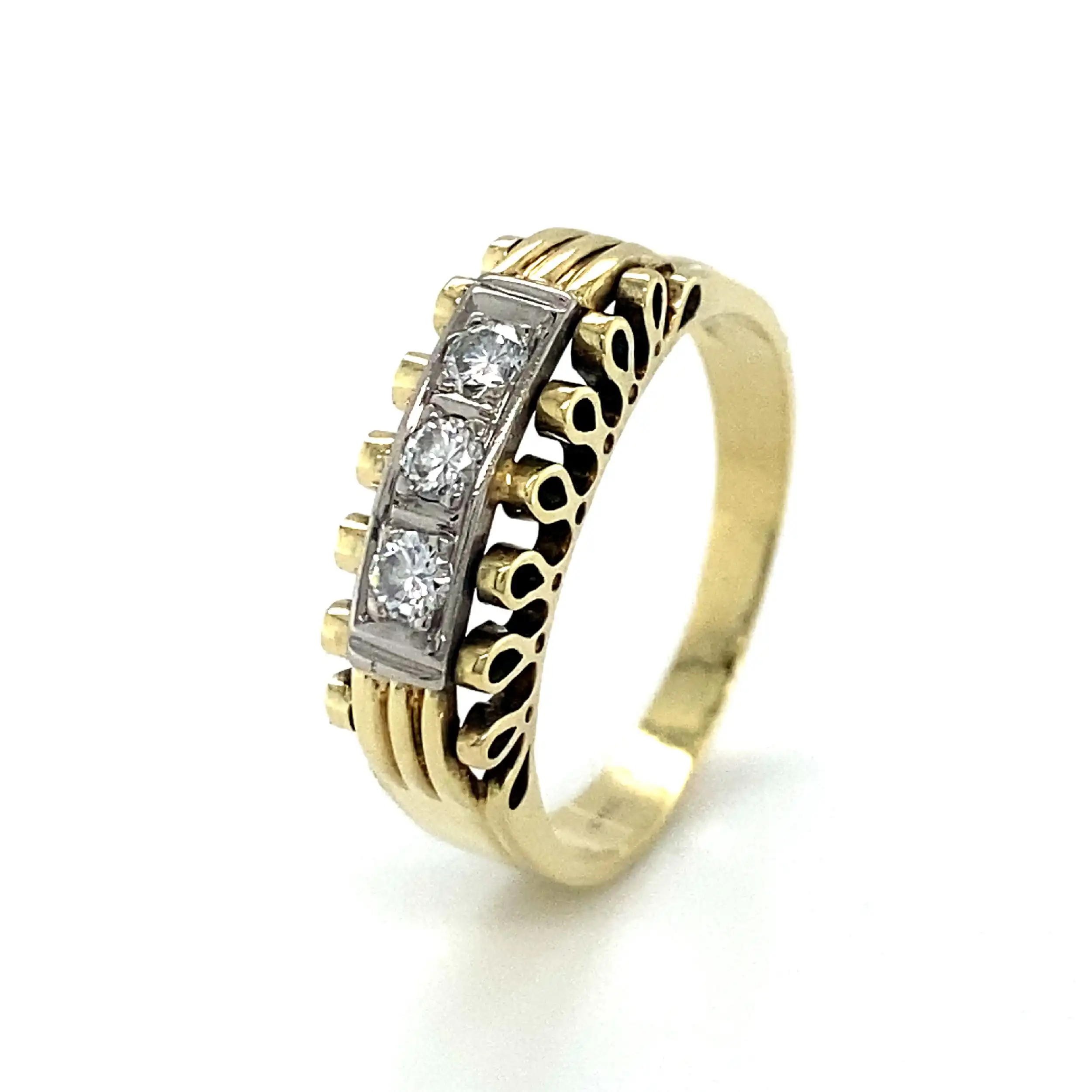 Ring Bicolor mit Brillanten Ring Bicolor mit Brillanten
