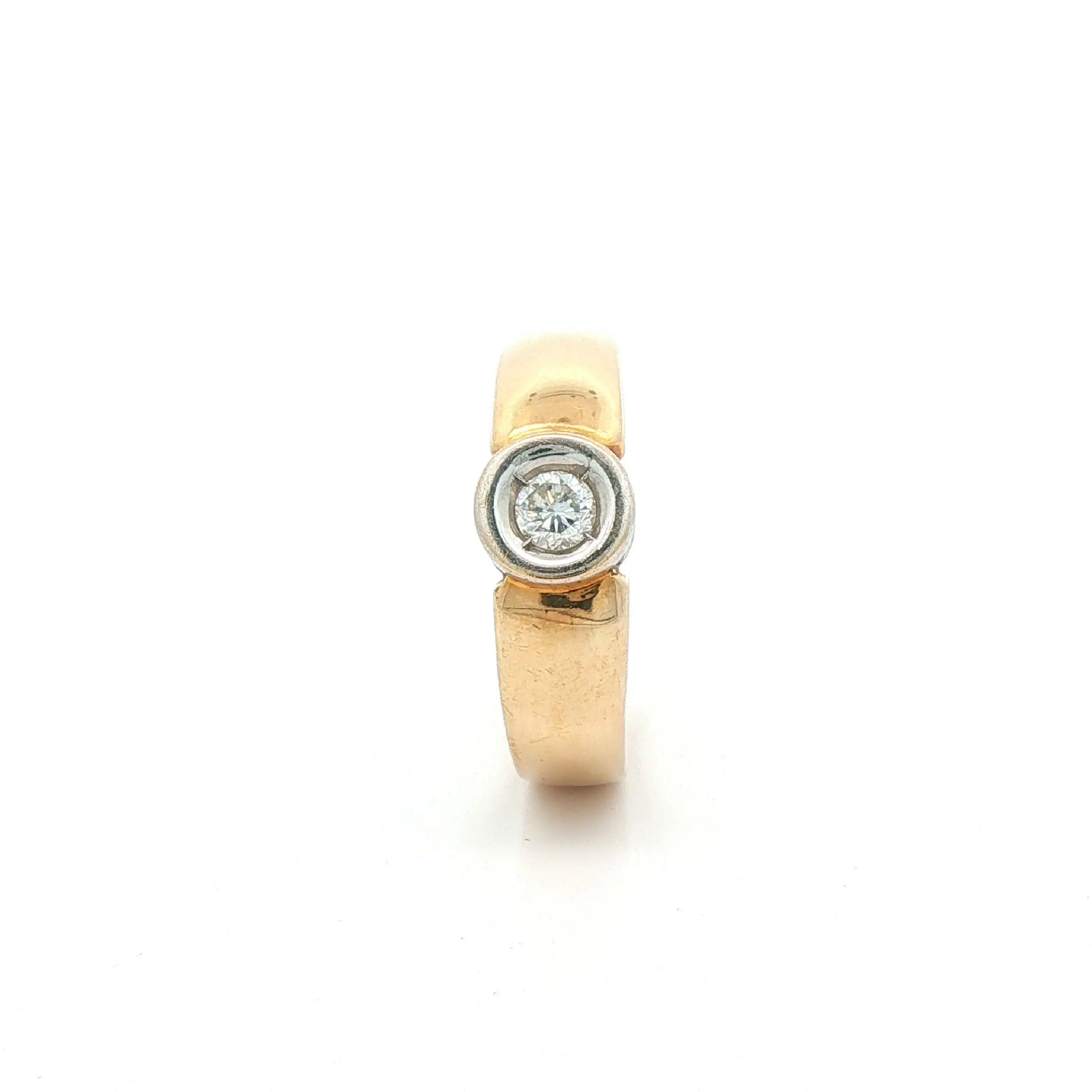 Ring Bicolor mit Brillant Ring Bicolor mit Brillant