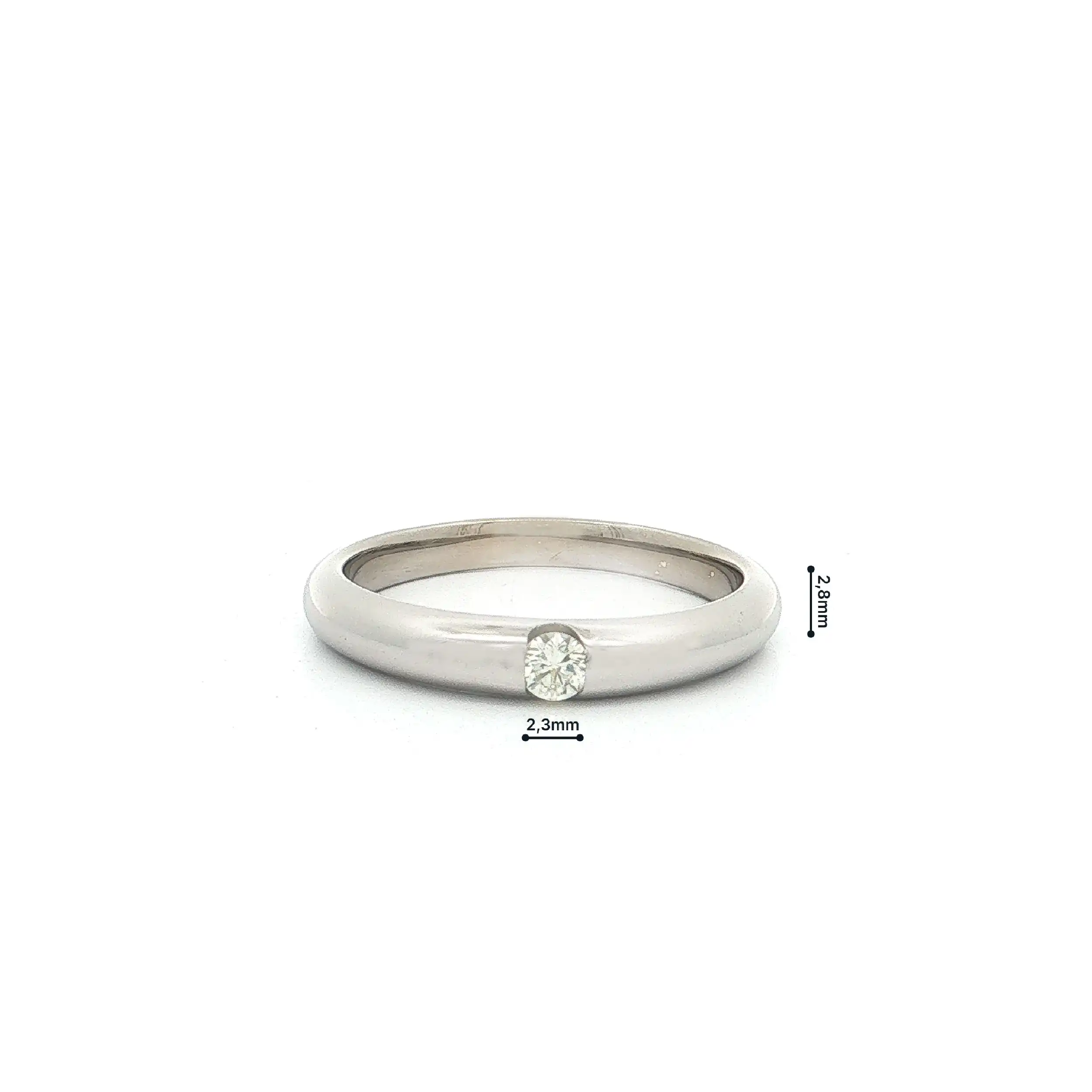 Solitärring Weißgold mit Brillant Solitärring Weißgold mit Brillant