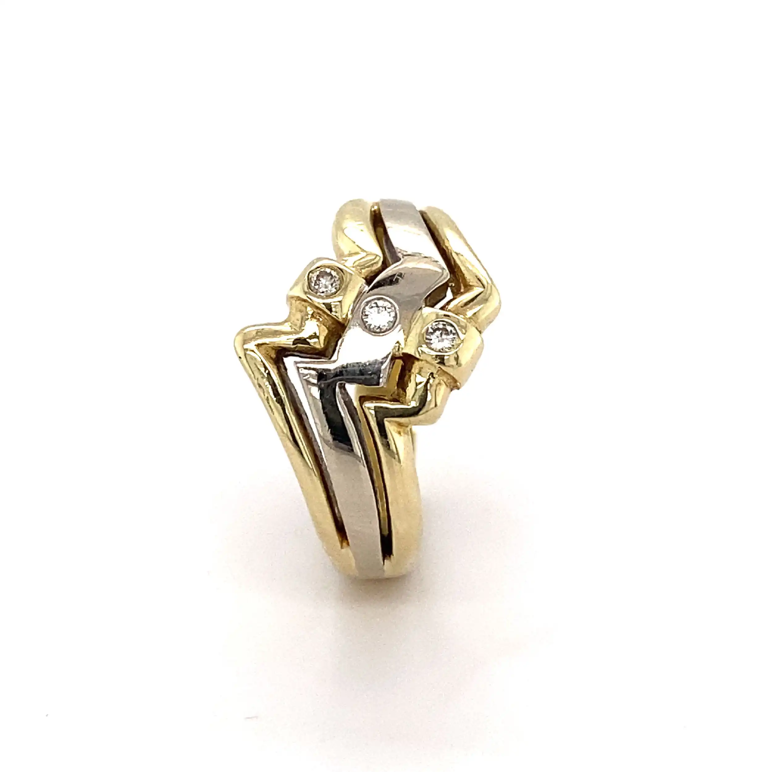 Ring Bicolor mit Brillanten Ring Bicolor mit Brillanten