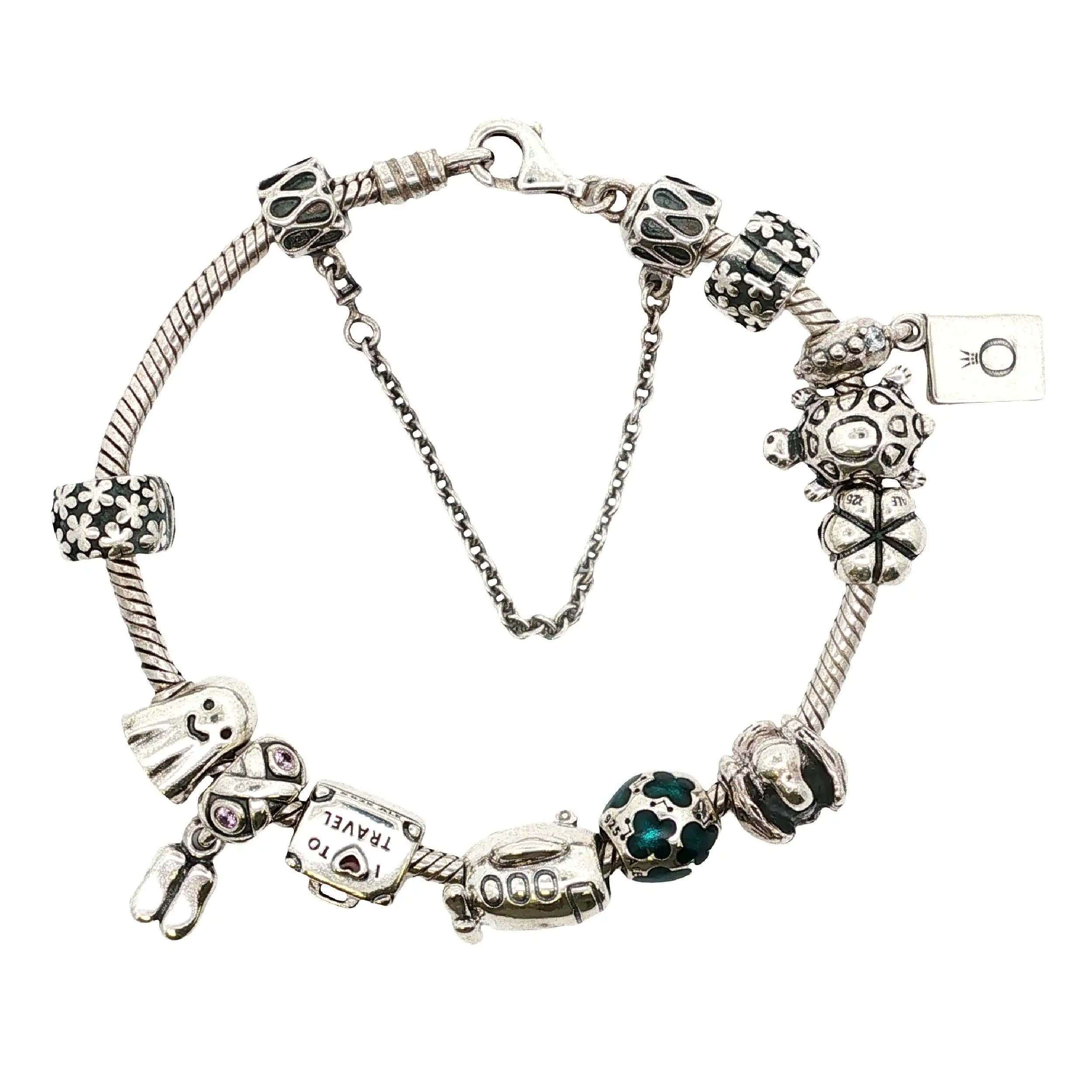 Pandora Armband Silber mit 12 Charms Pandora Armband Silber mit 12 Charms