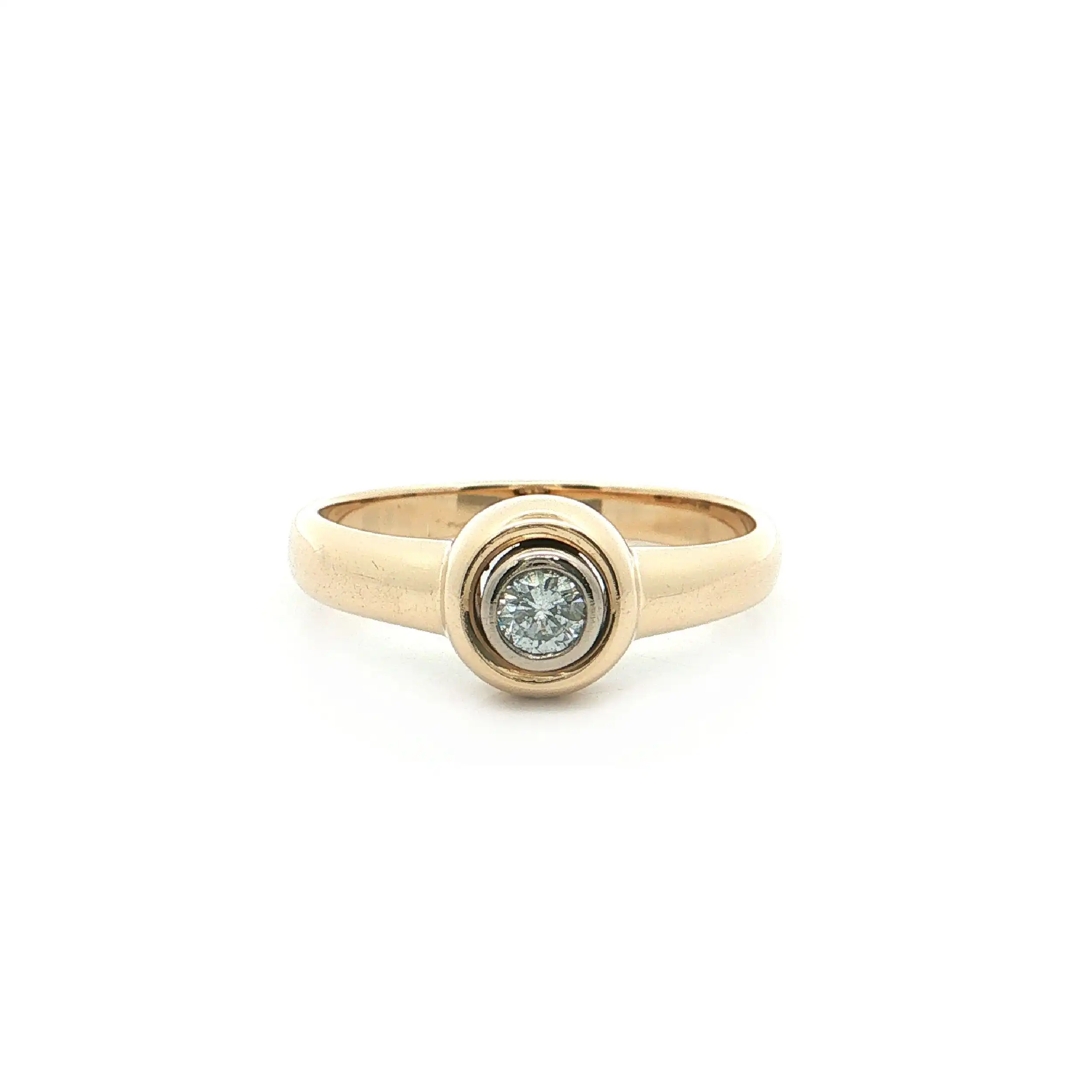 Ring Gelbgold mit Brillant