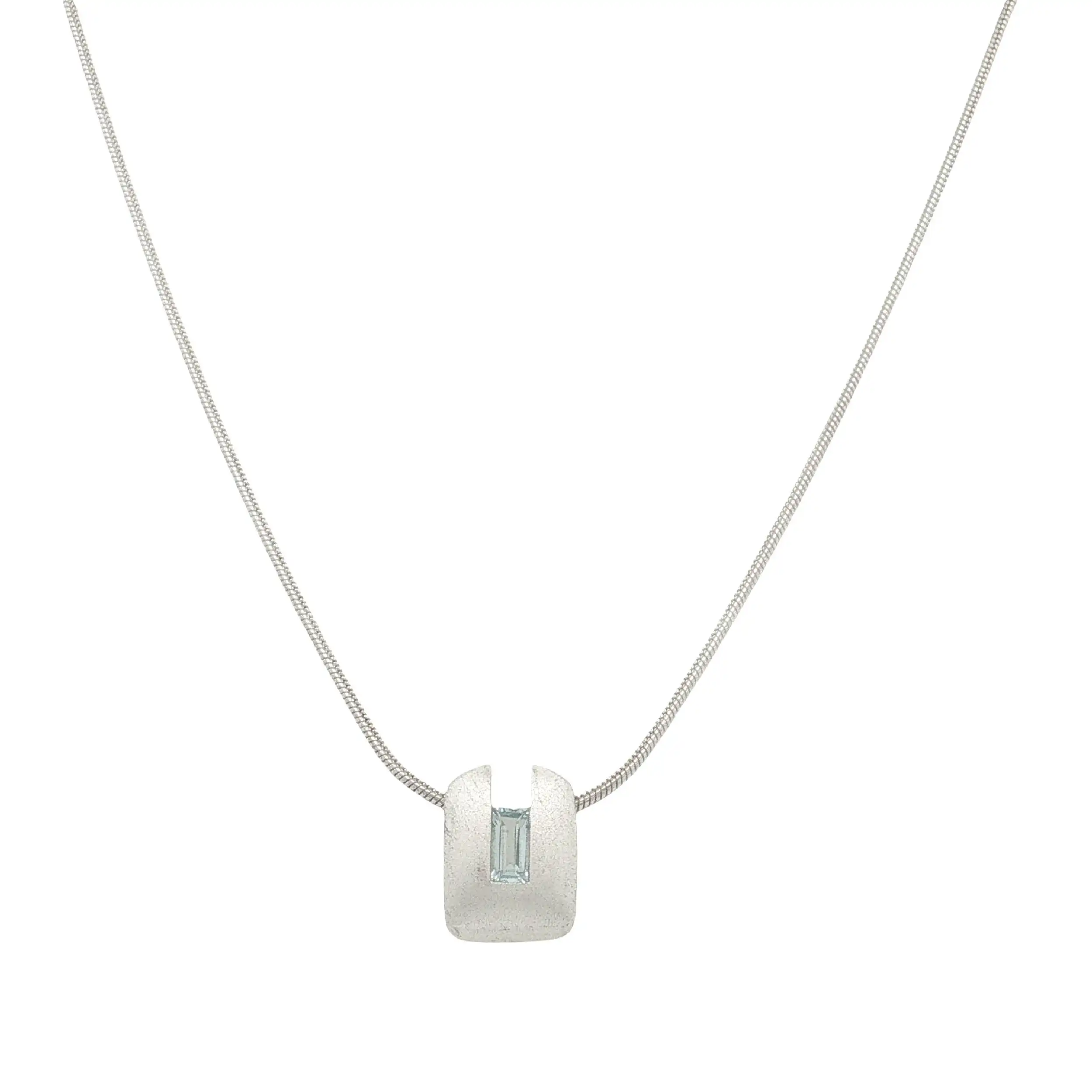 Kette mit Anhänger Silber blauer Stein Kette mit Anhänger Silber blauer Stein