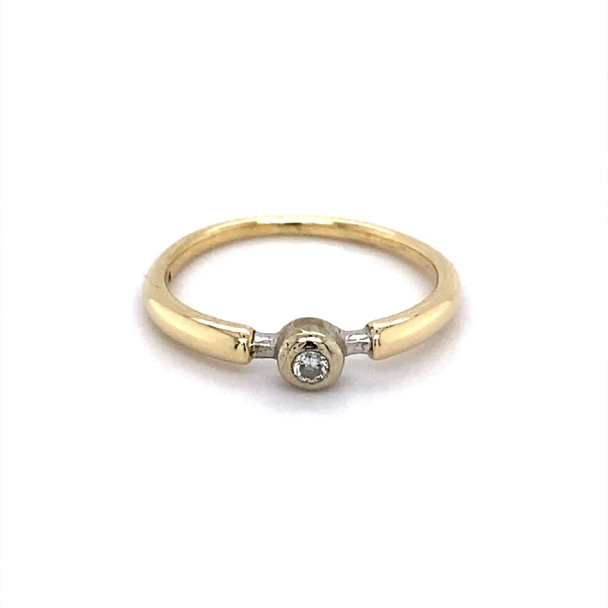 Ring Bicolor mit Brillant Ring Bicolor mit Brillant