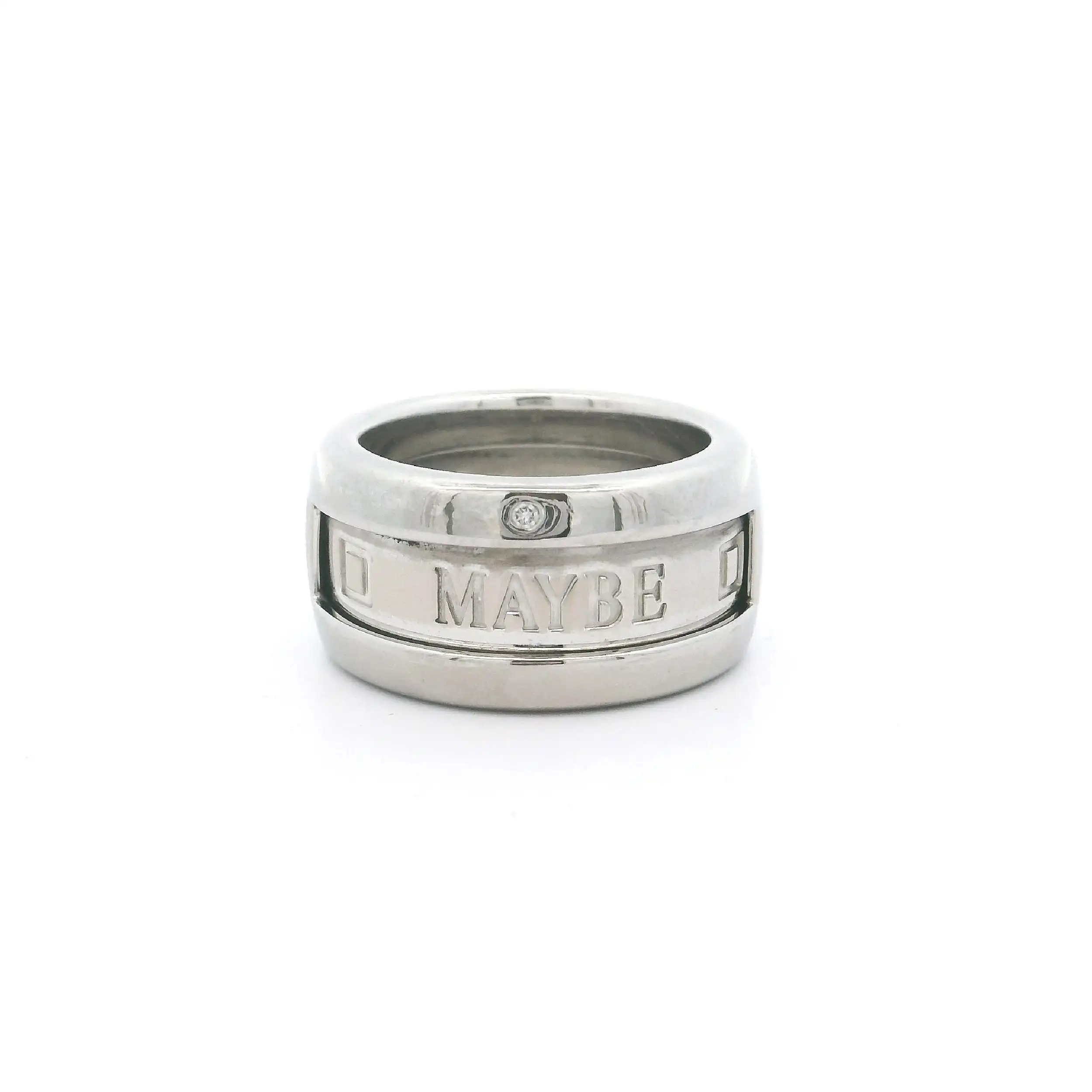 Ring Weißgold Wempe YES NO MAYBE mit Brillant Ring Weißgold Wempe YES NO MAYBE mit Brillant