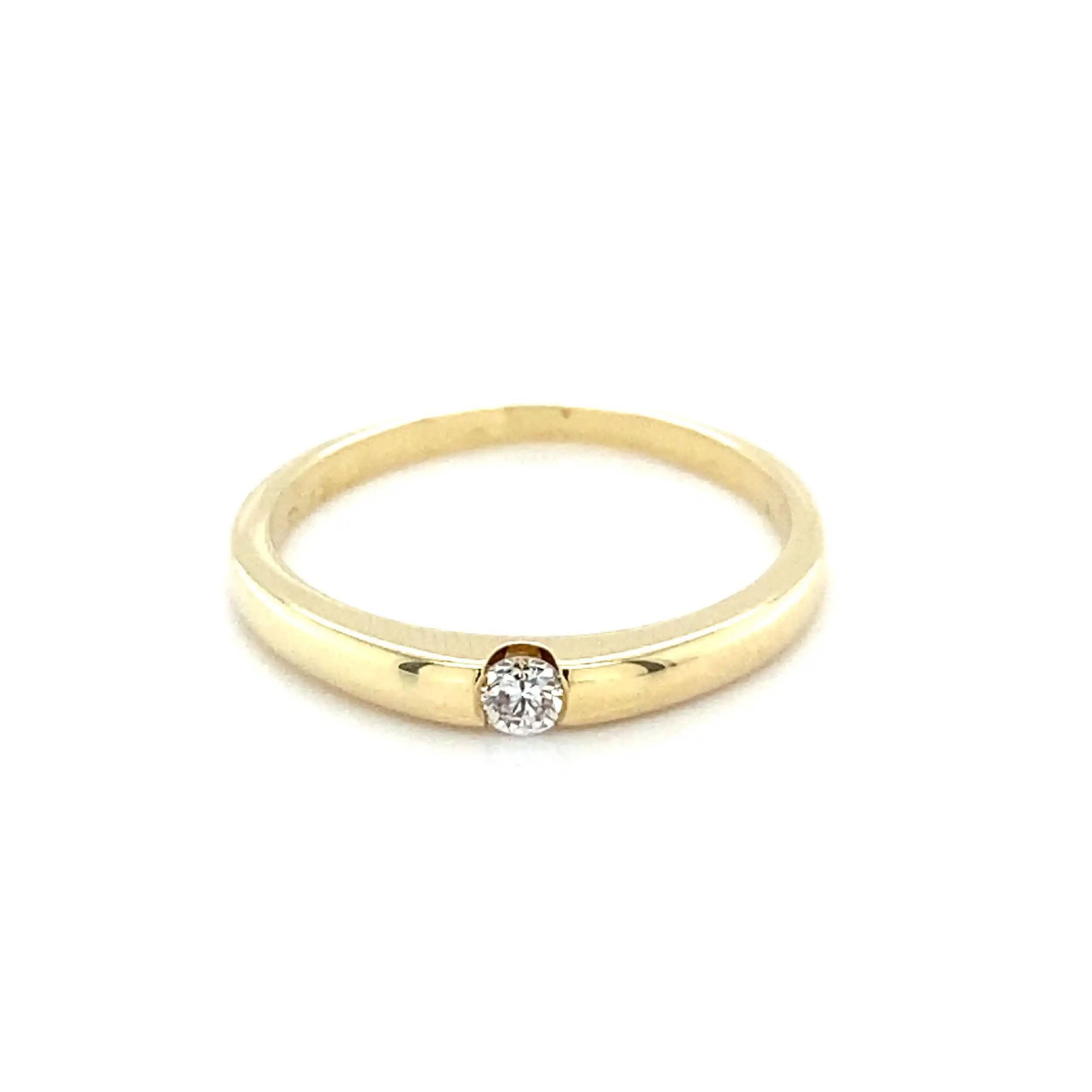 Ring Gelbgold mit Brillant Ring Gelbgold mit Brillant