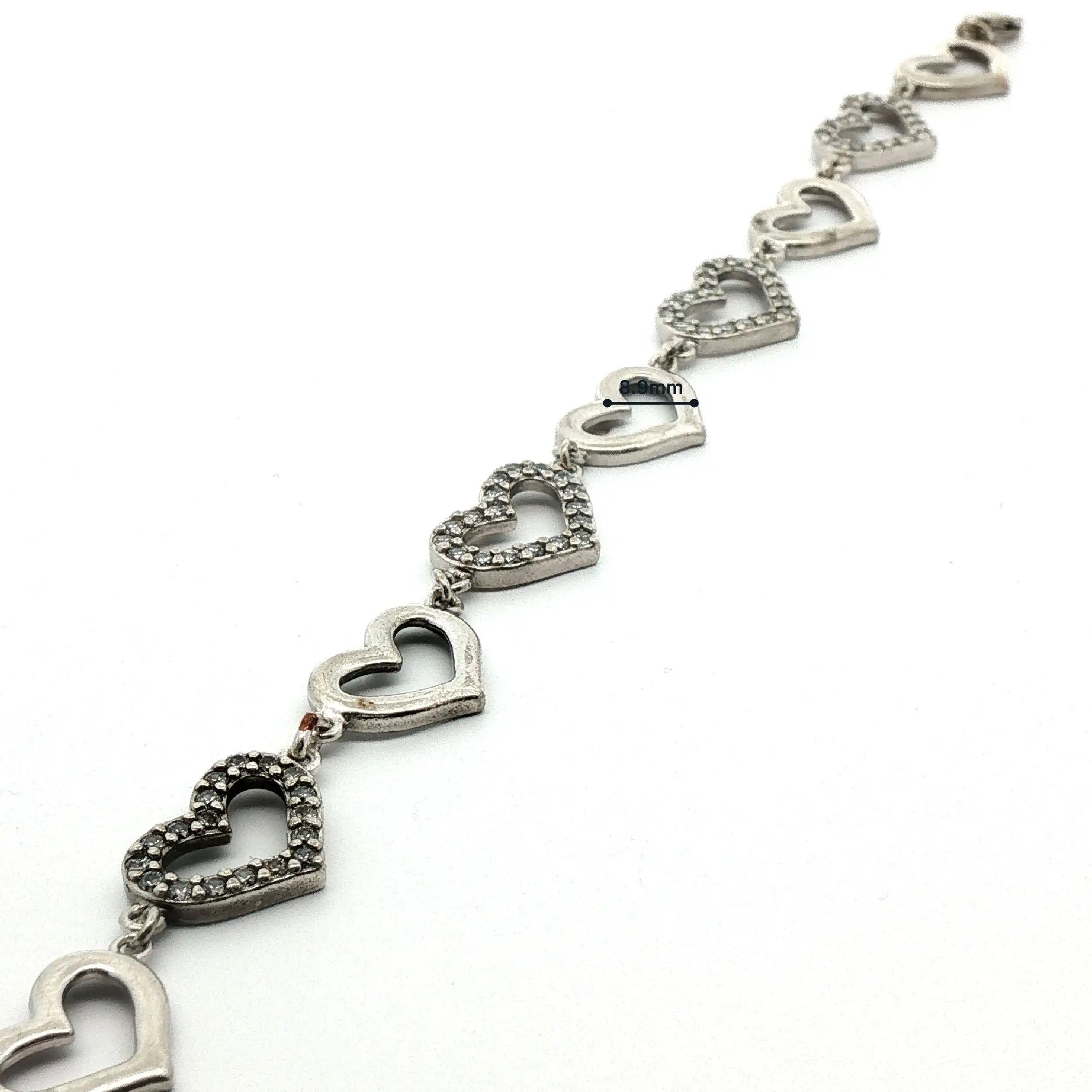 Armband Silber mit Herzchen