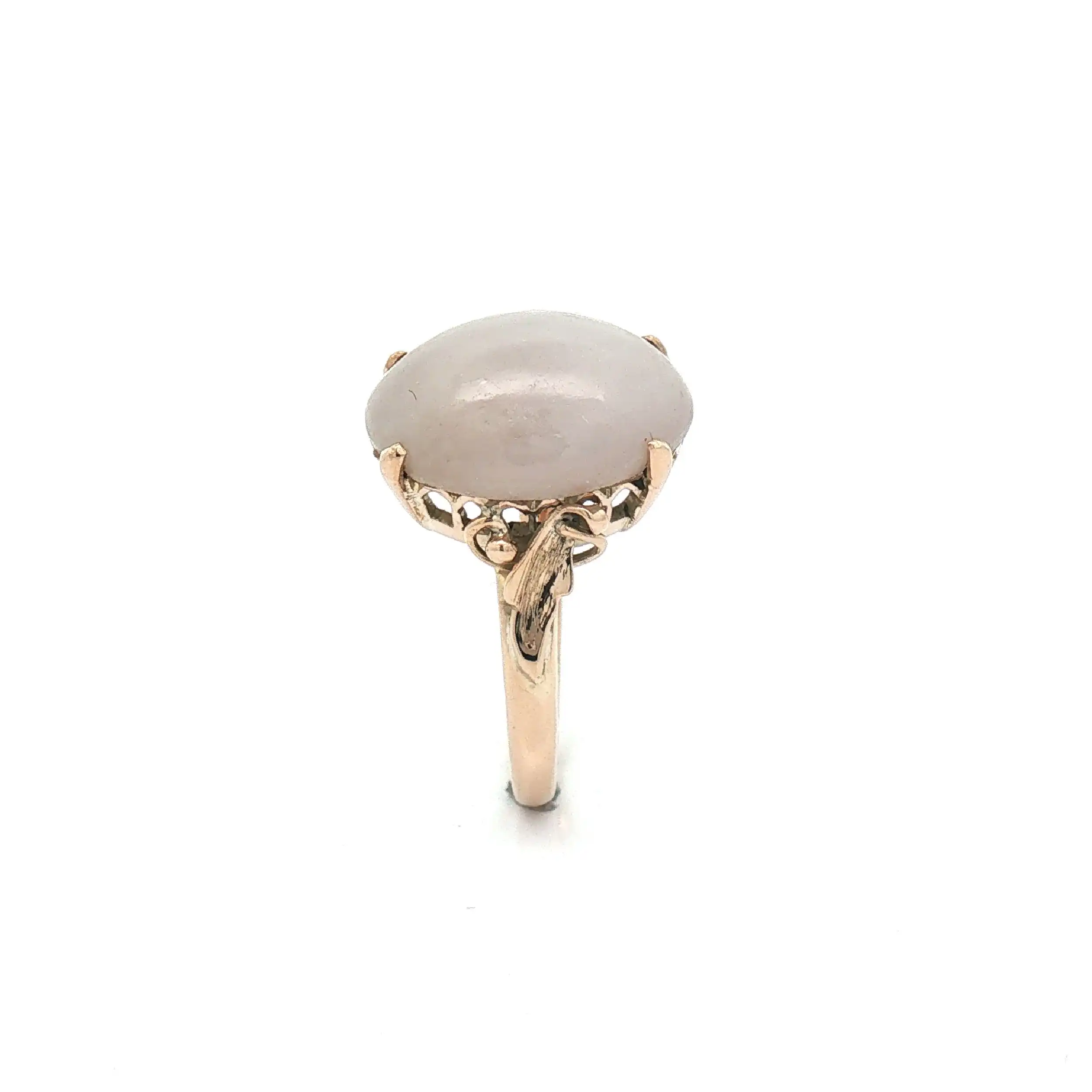 Ring Gelbgold mit Mondstein Cabochon