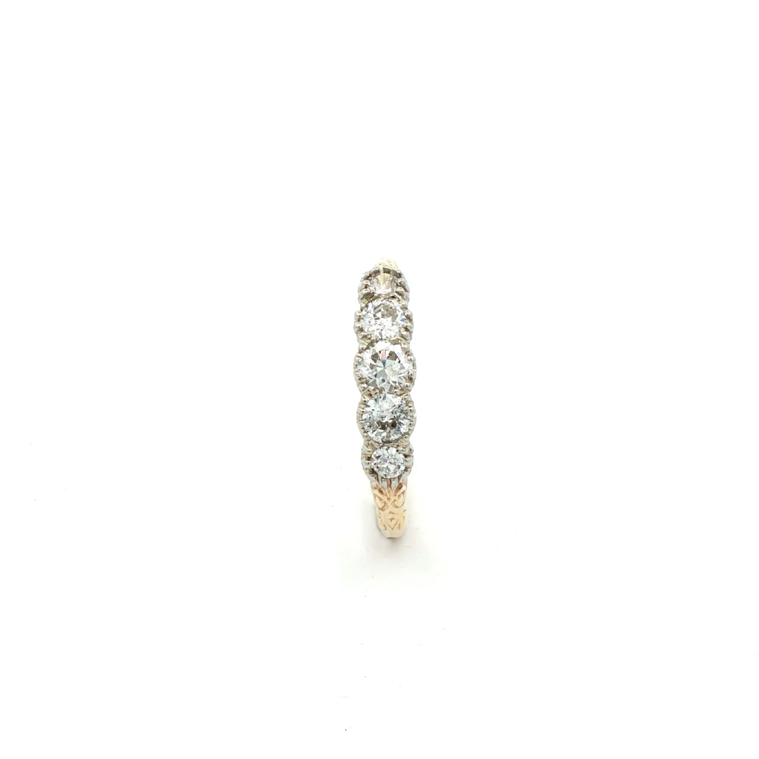 Ring Gelbgold mit Brillanten und Altschliffdiamanten Ring Gelbgold mit Brillanten und Altschliffdiamanten