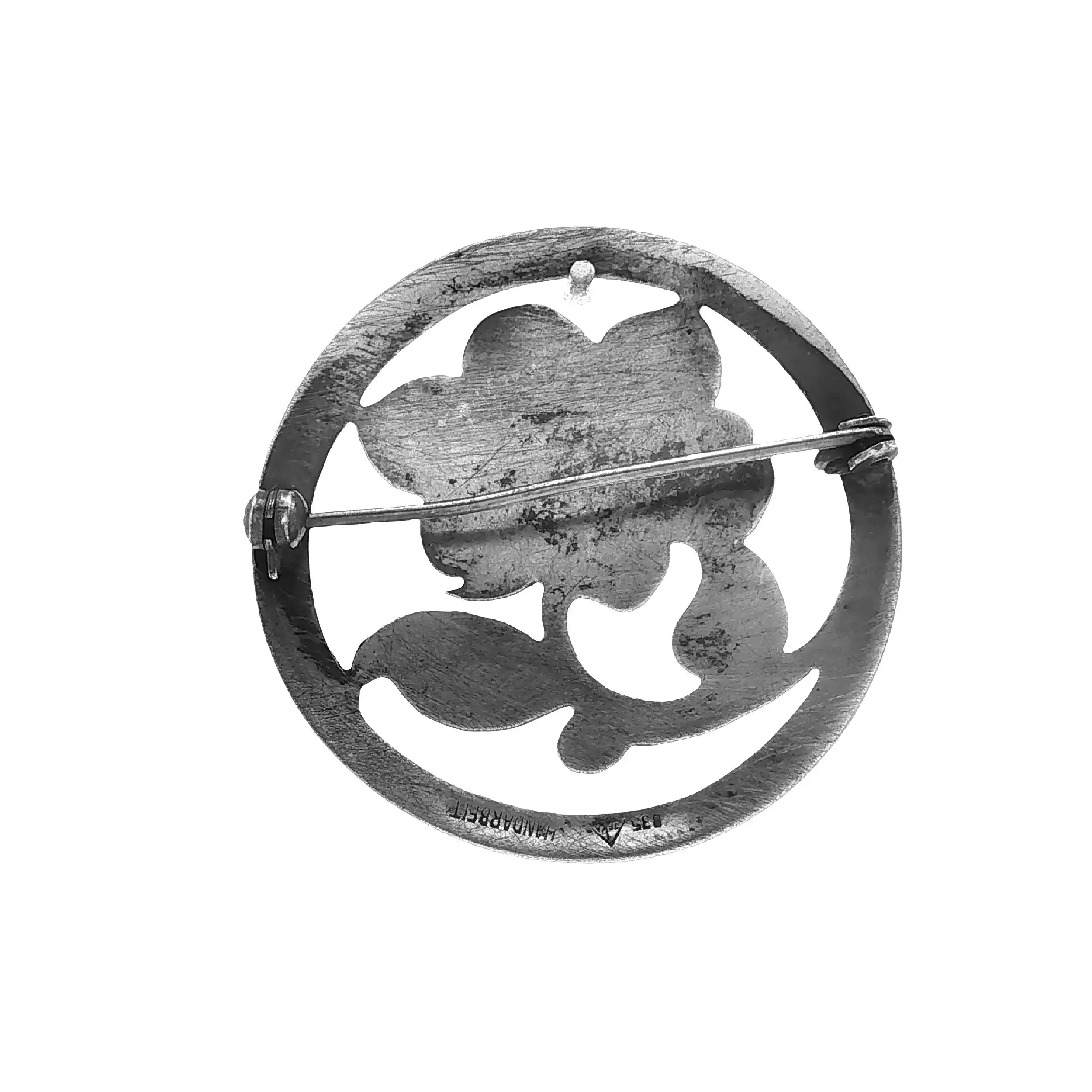 Nadel Silber Blumenmotiv Nadel Silber Blumenmotiv