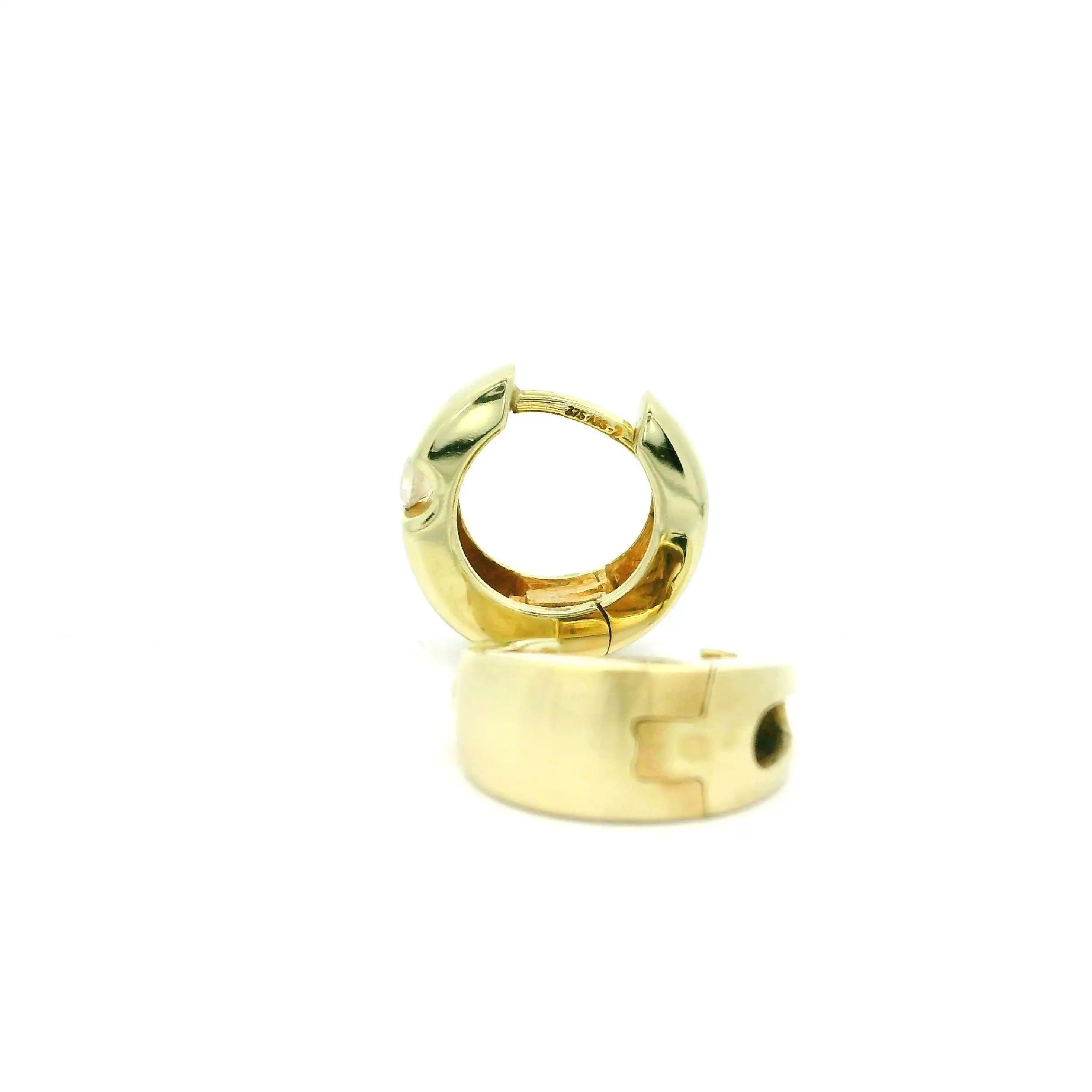 Creolen Gelbgold mit Zirkonia Creolen Gelbgold mit Zirkonia