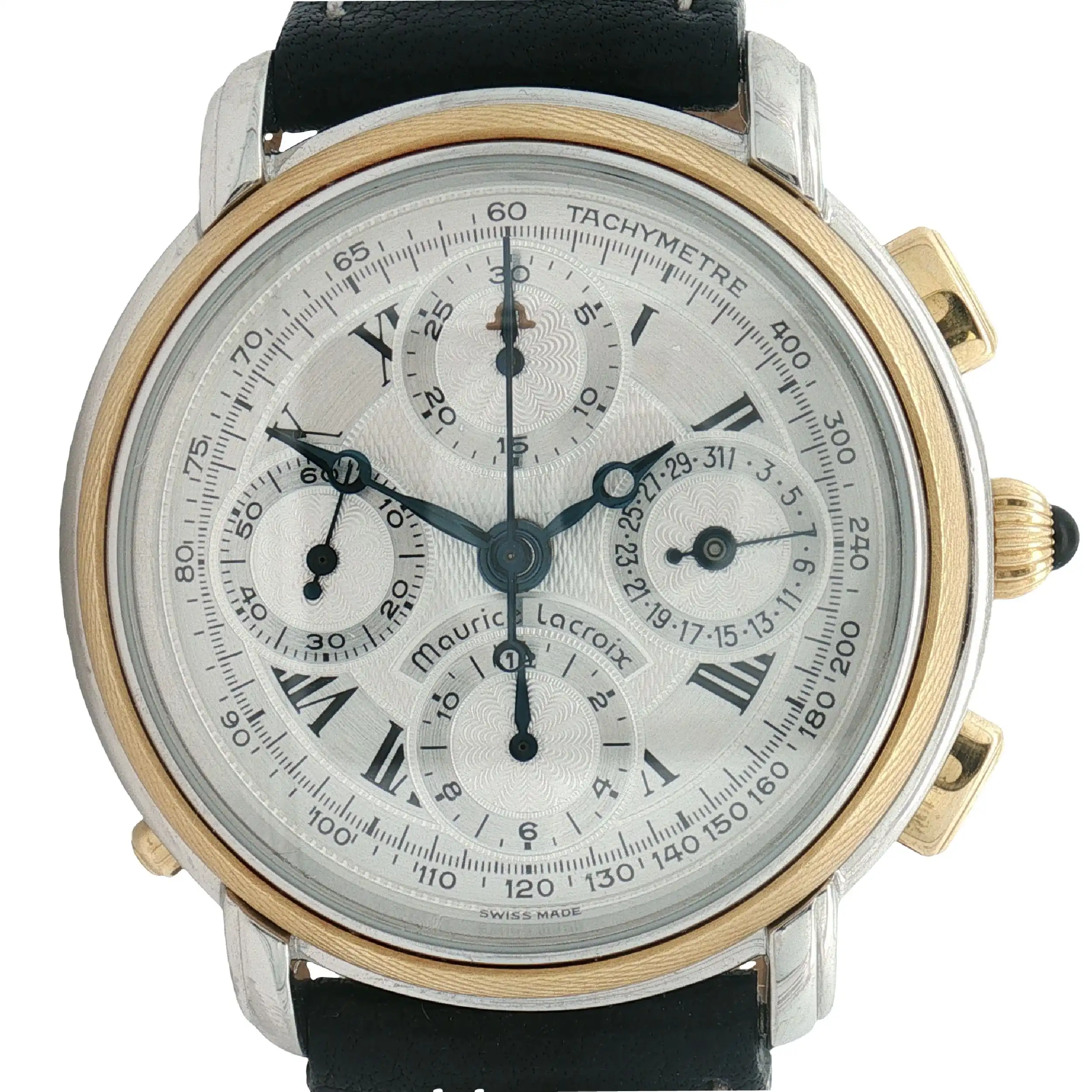 Herrenuhr Maurice Lacroix Masterpiece Rattrapante mit Box Herrenuhr Maurice Lacroix Masterpiece Rattrapante mit Box