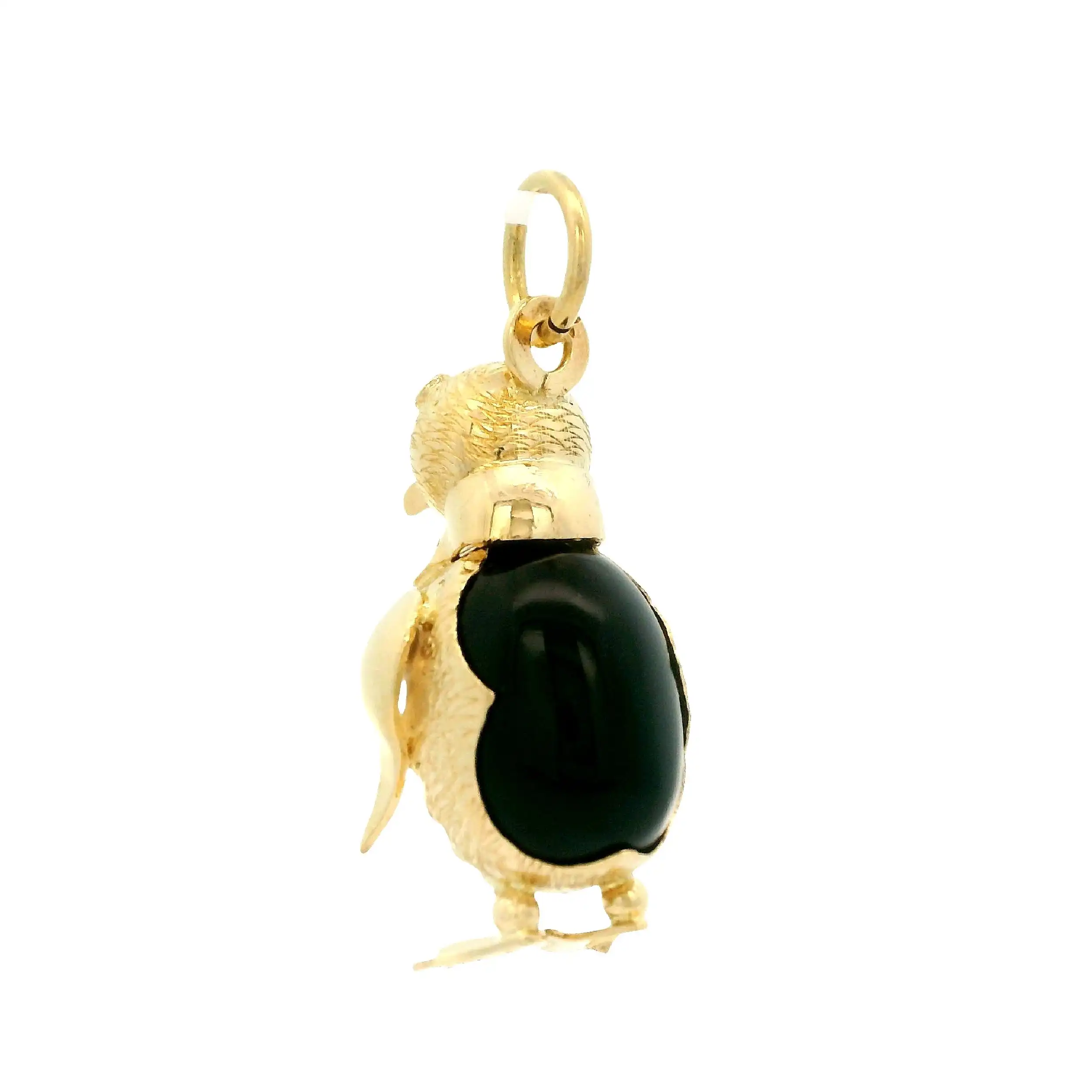 Anhänger Gelbgold Pinguin mit Farbstein Anhänger Gelbgold Pinguin mit Farbstein