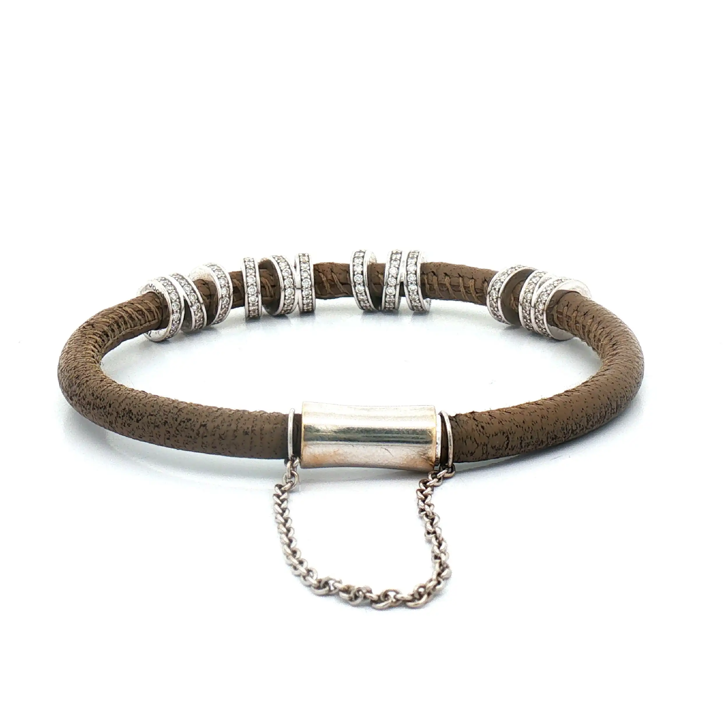 Noor Armband braun mit Brillanten Noor Armband braun mit Brillanten
