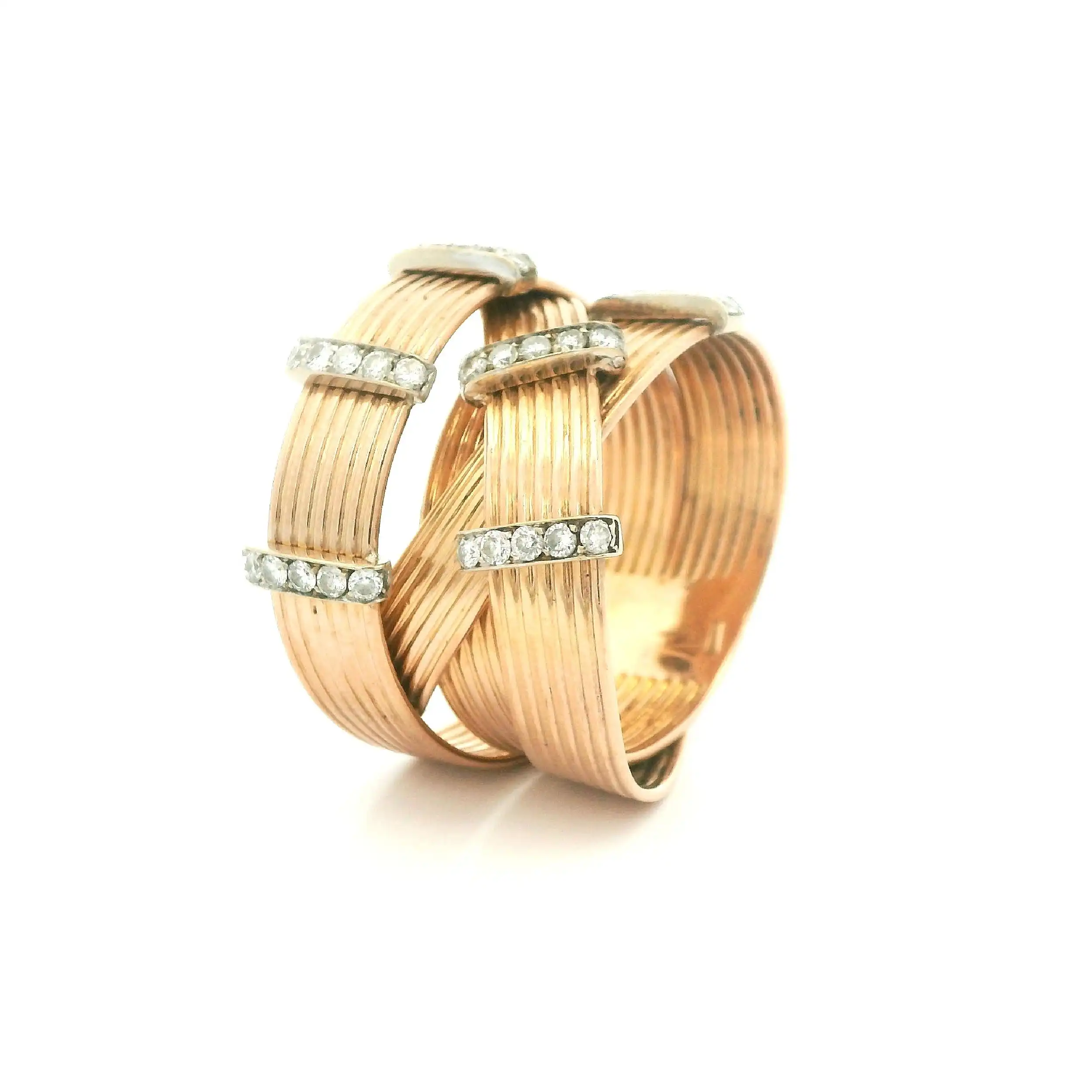 Ring Rotgold mit Brillanten
