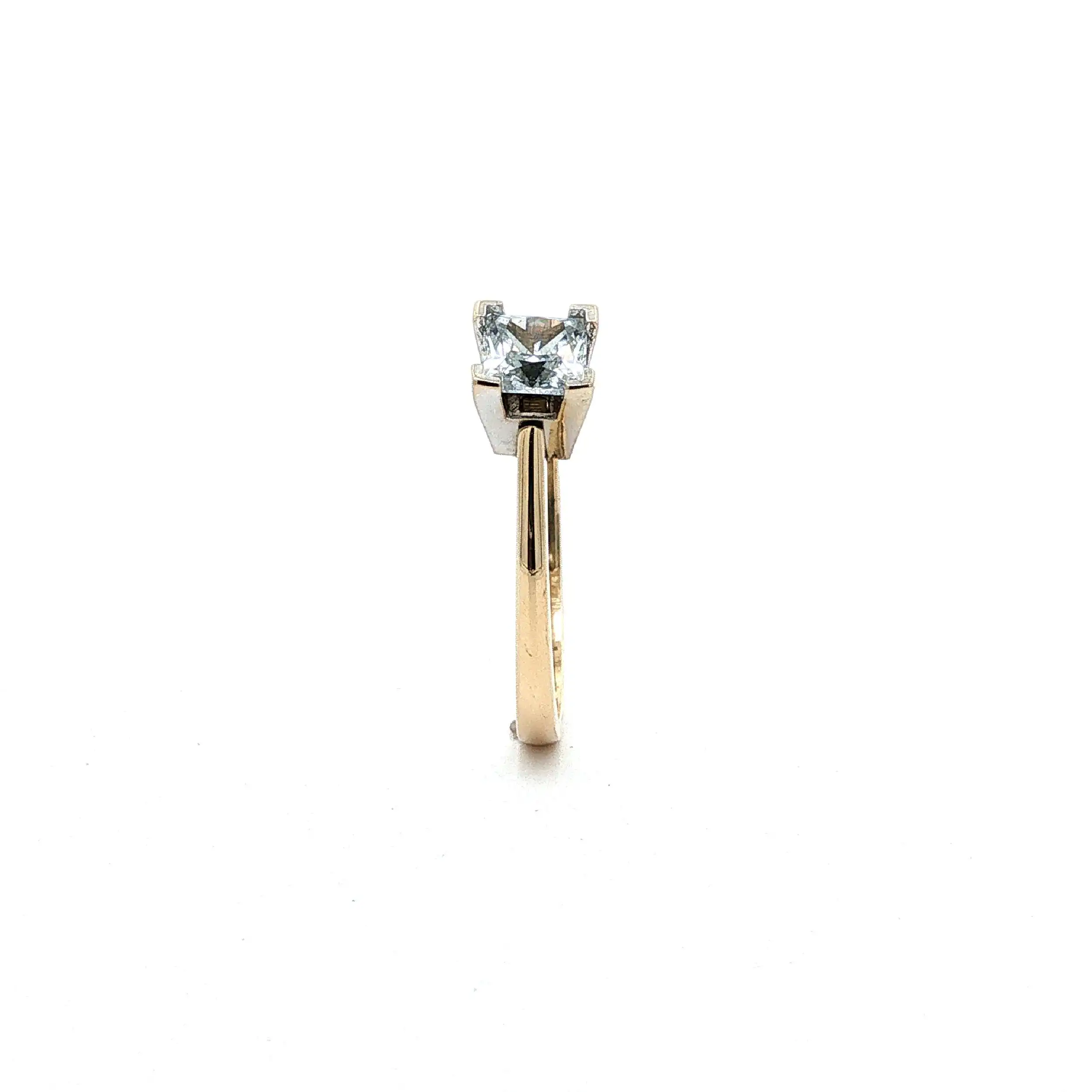Ring Bicolor mit Carré-Zirkonia