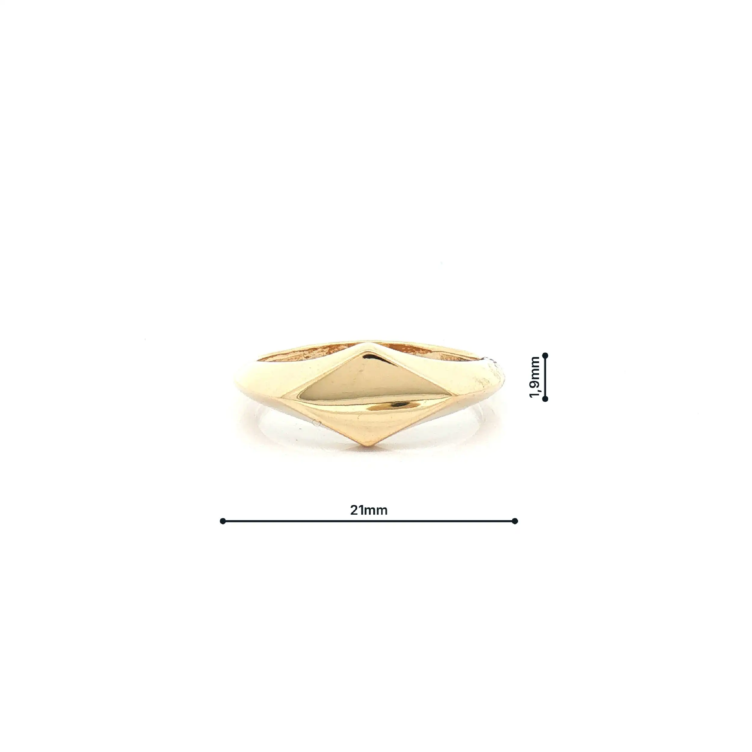 Ring Gelbgold mit Raute Muster Ring Gelbgold mit Raute Muster