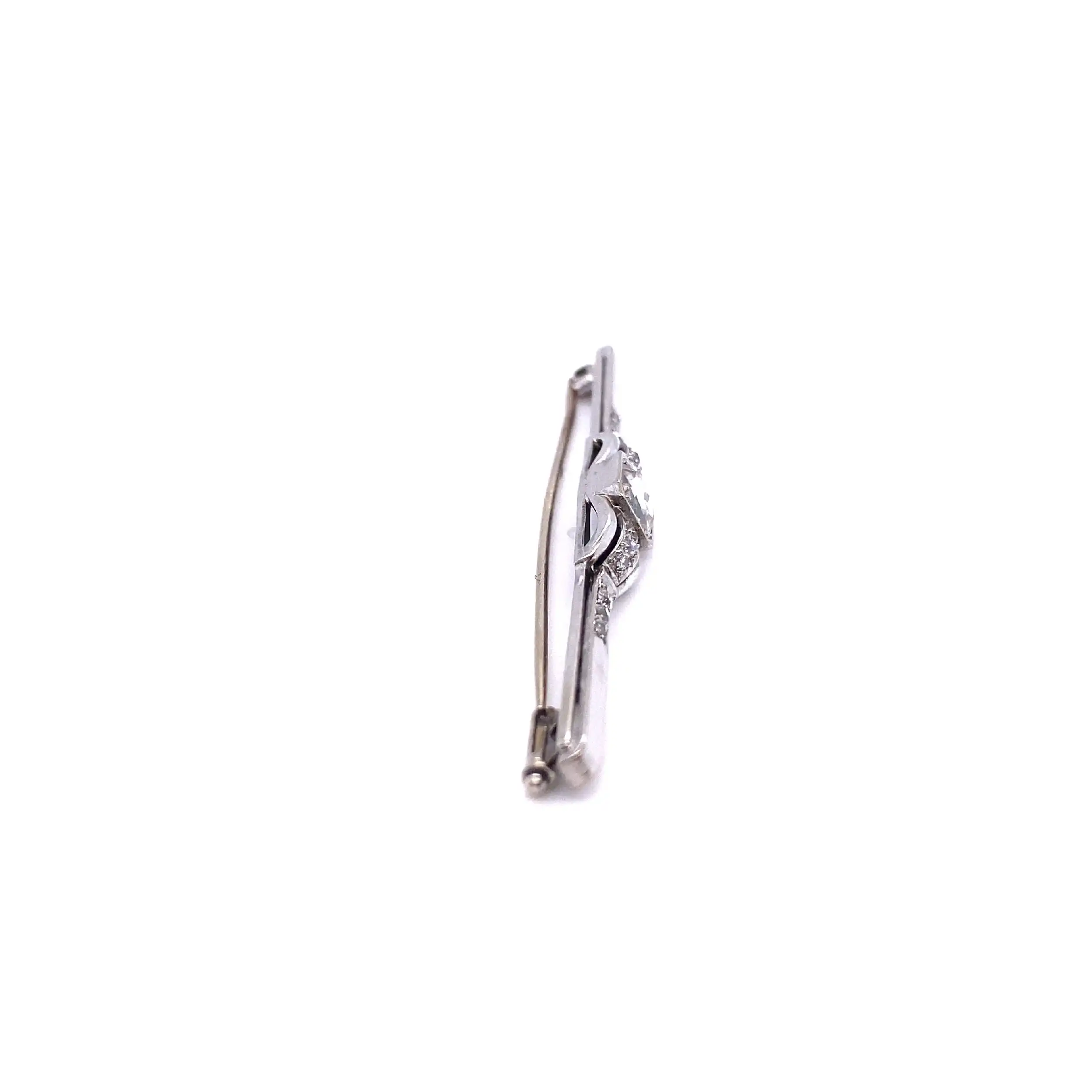 Nadel Weißgold mit Altschliff Diamanten und Rosen Diamant insgesamt ca. 0,75ct Nadel Weißgold mit Altschliff Diamanten und Rosen Diamant insgesamt ca. 0,75ct