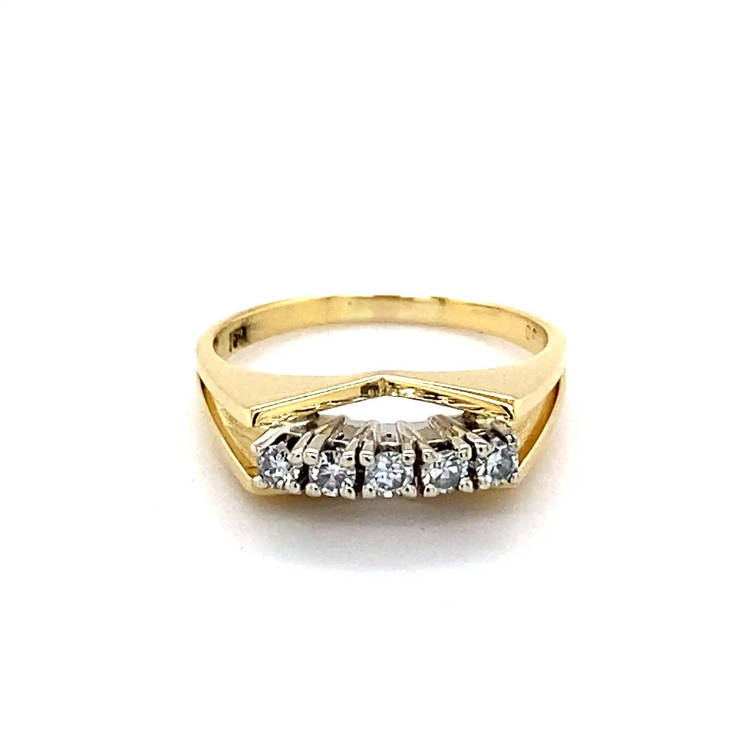 Ring Bicolor mit Diamanten Ring Bicolor mit Diamanten