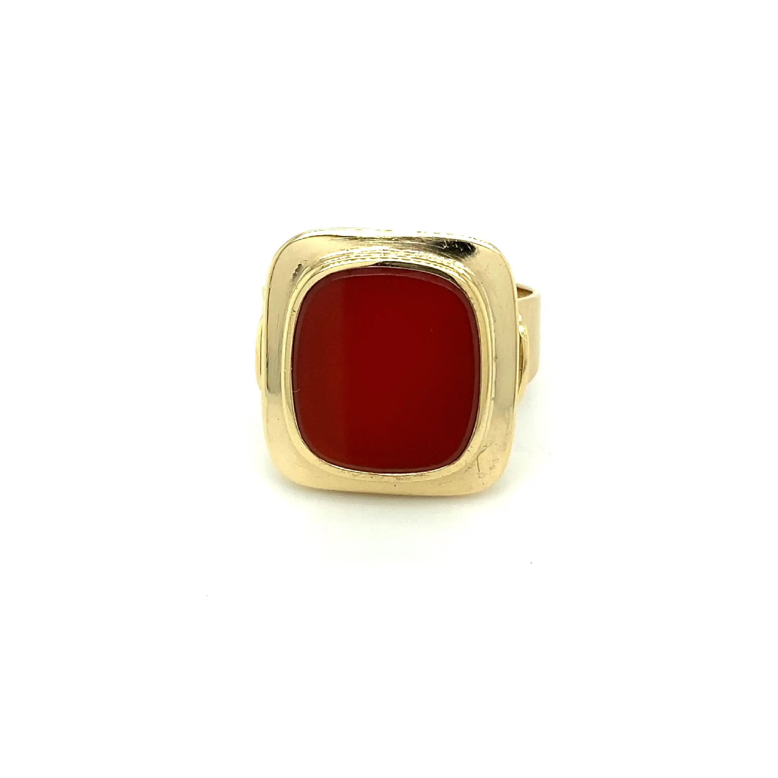 Ring Gelbgold mit Carneol
