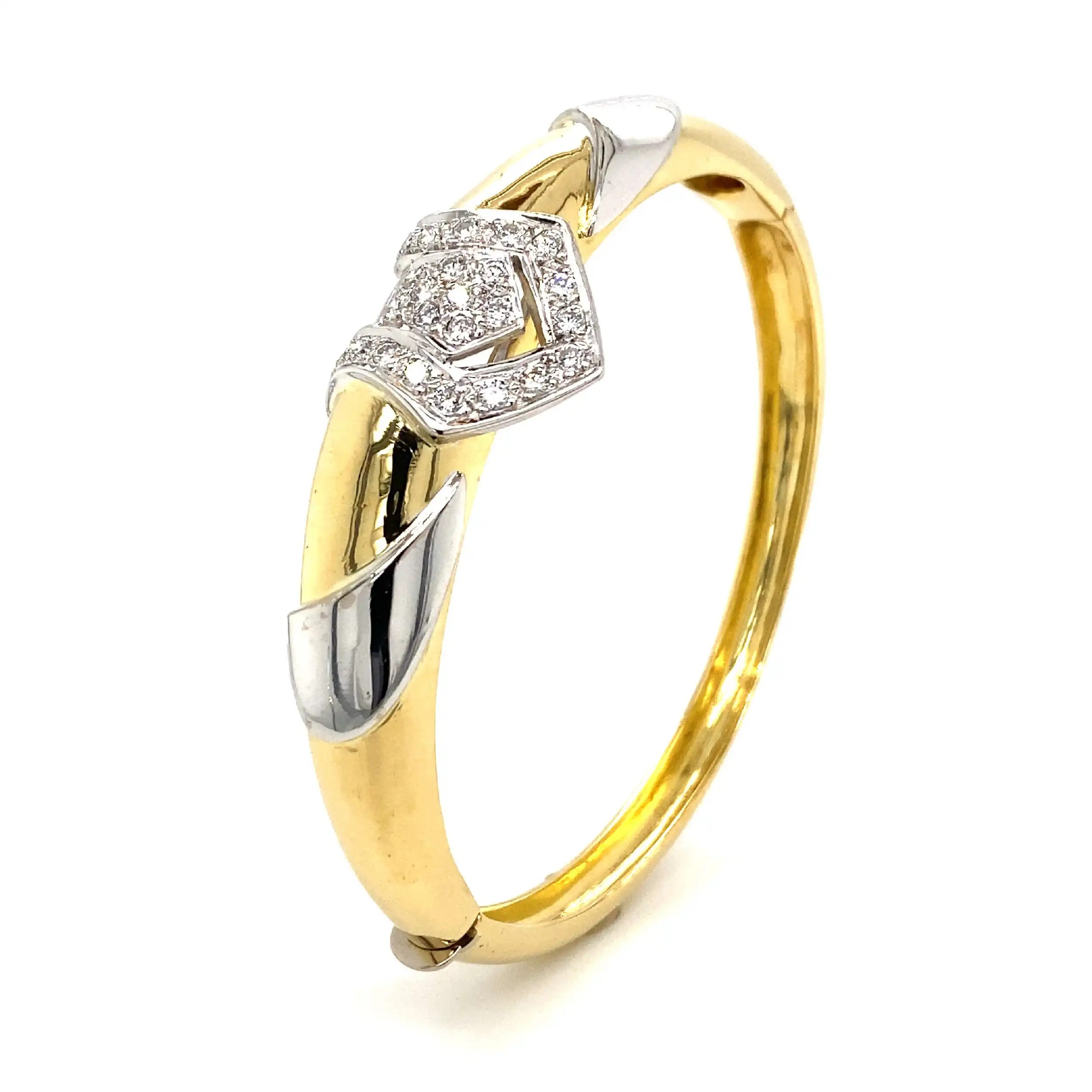 Armreif Bicolor mit Brillanten Armreif Bicolor mit Brillanten