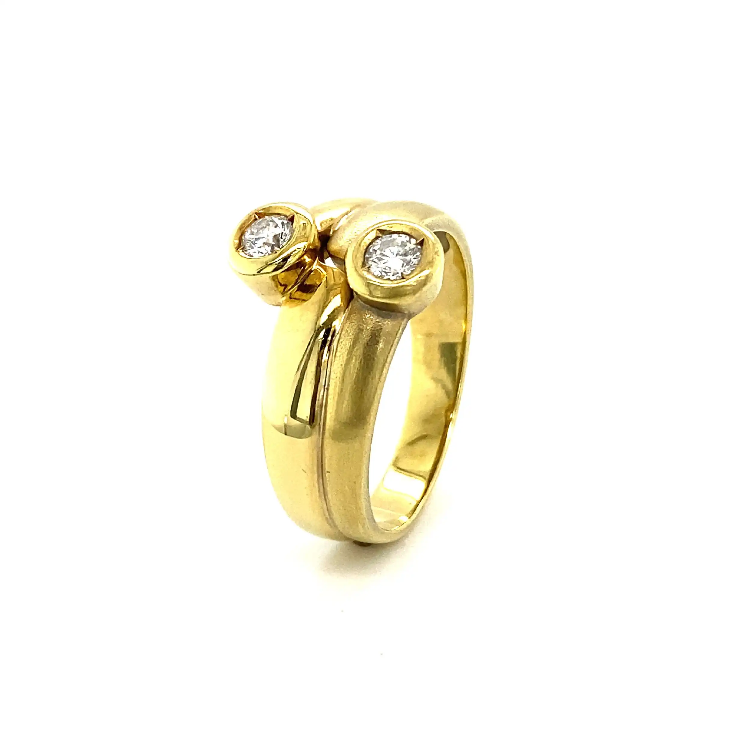 Ring Gelbgold mit Brillanten Ring Gelbgold mit Brillanten