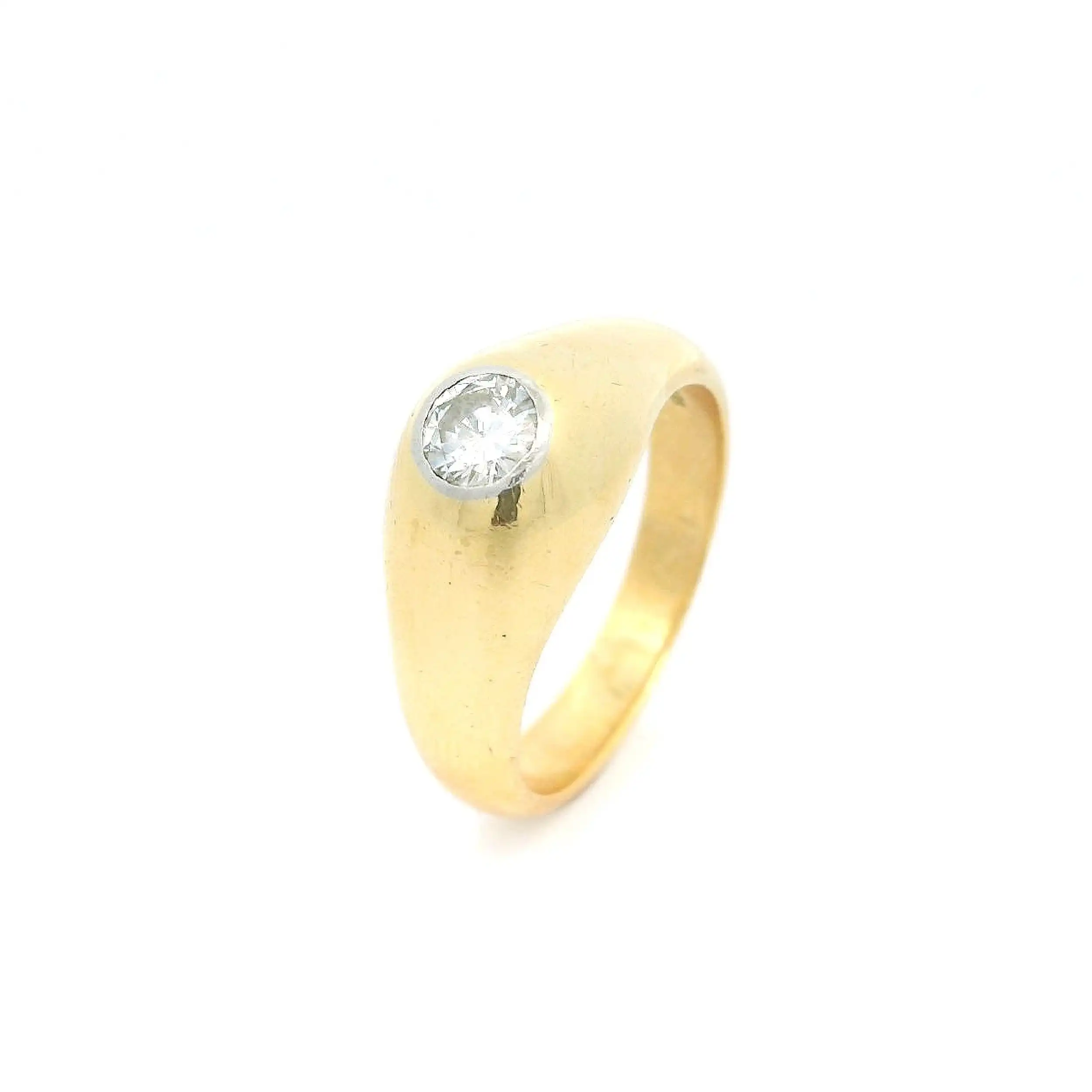 Ring Gelbgold mit Brillant Ring Gelbgold mit Brillant
