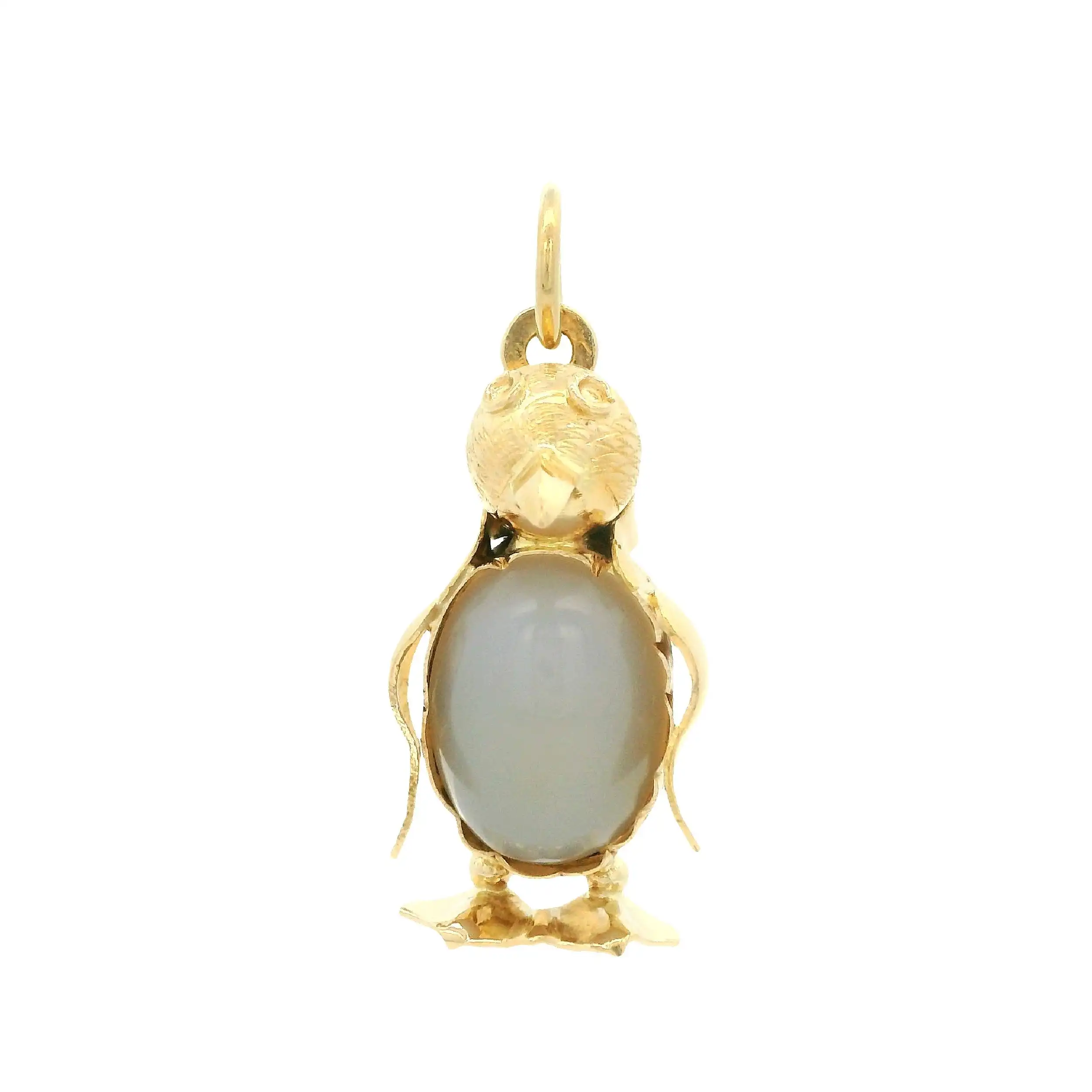 Anhänger Gelbgold Pinguin mit Farbstein Anhänger Gelbgold Pinguin mit Farbstein