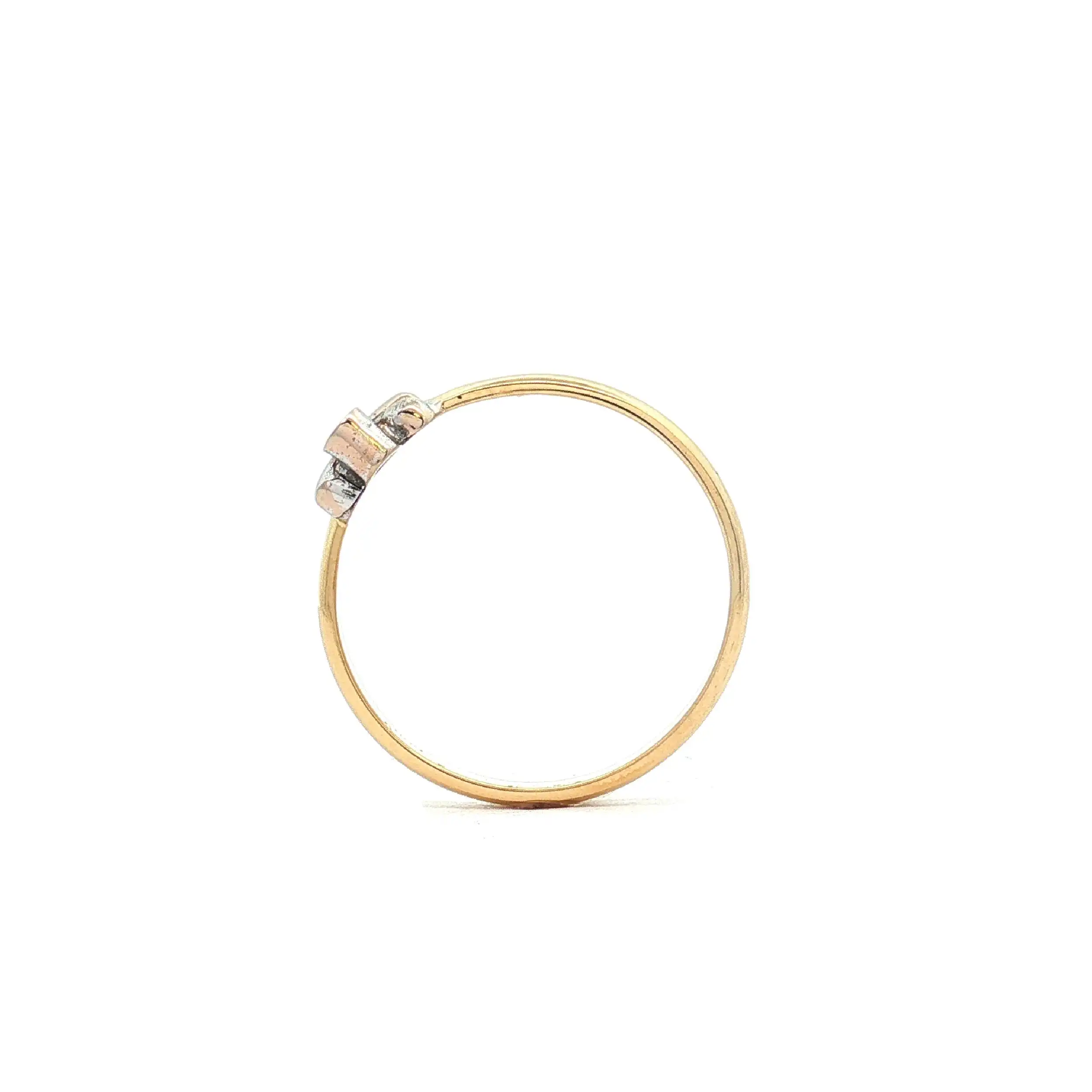 Ring Bicolor mit Zirkonia