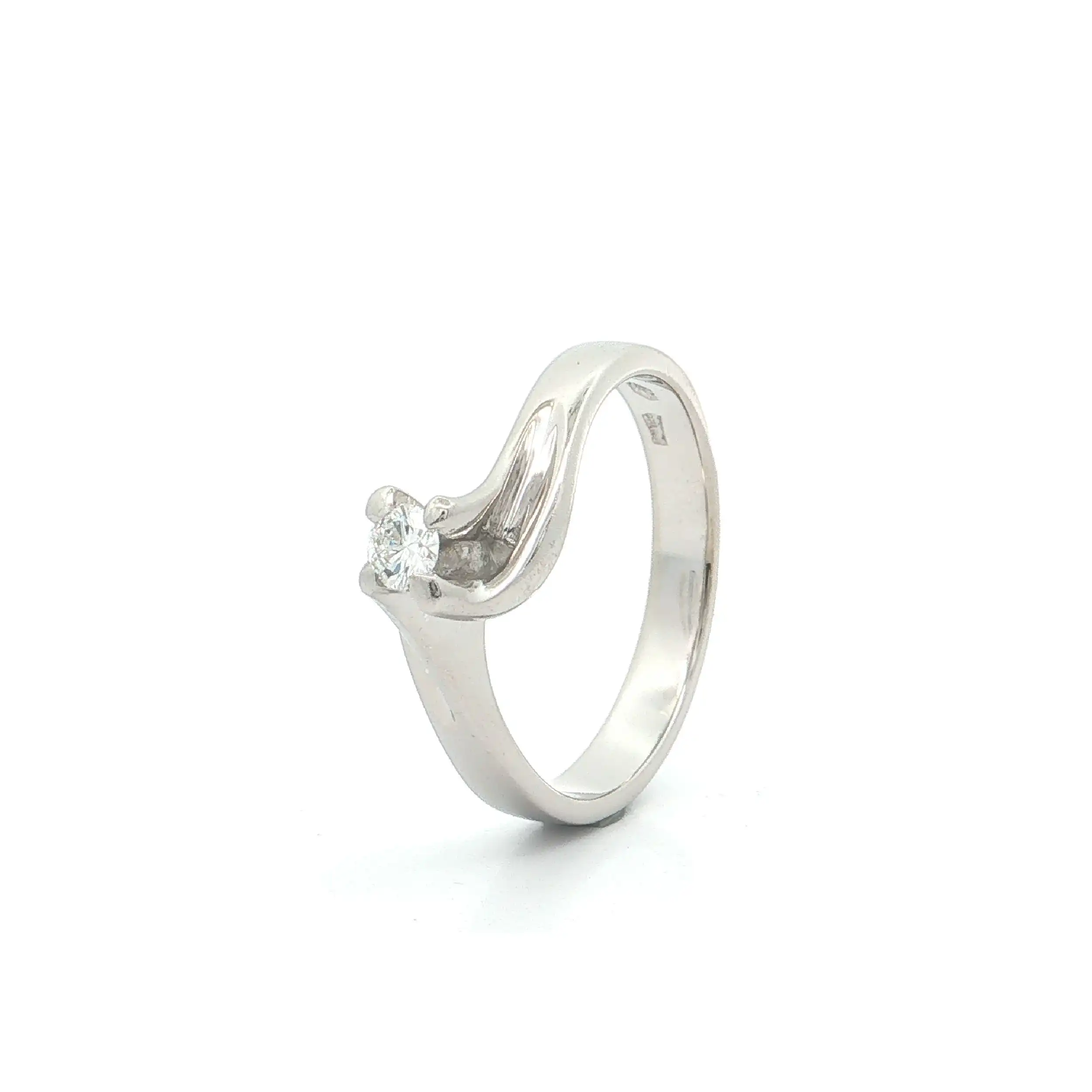 Solitärring Weißgold mit Brillant