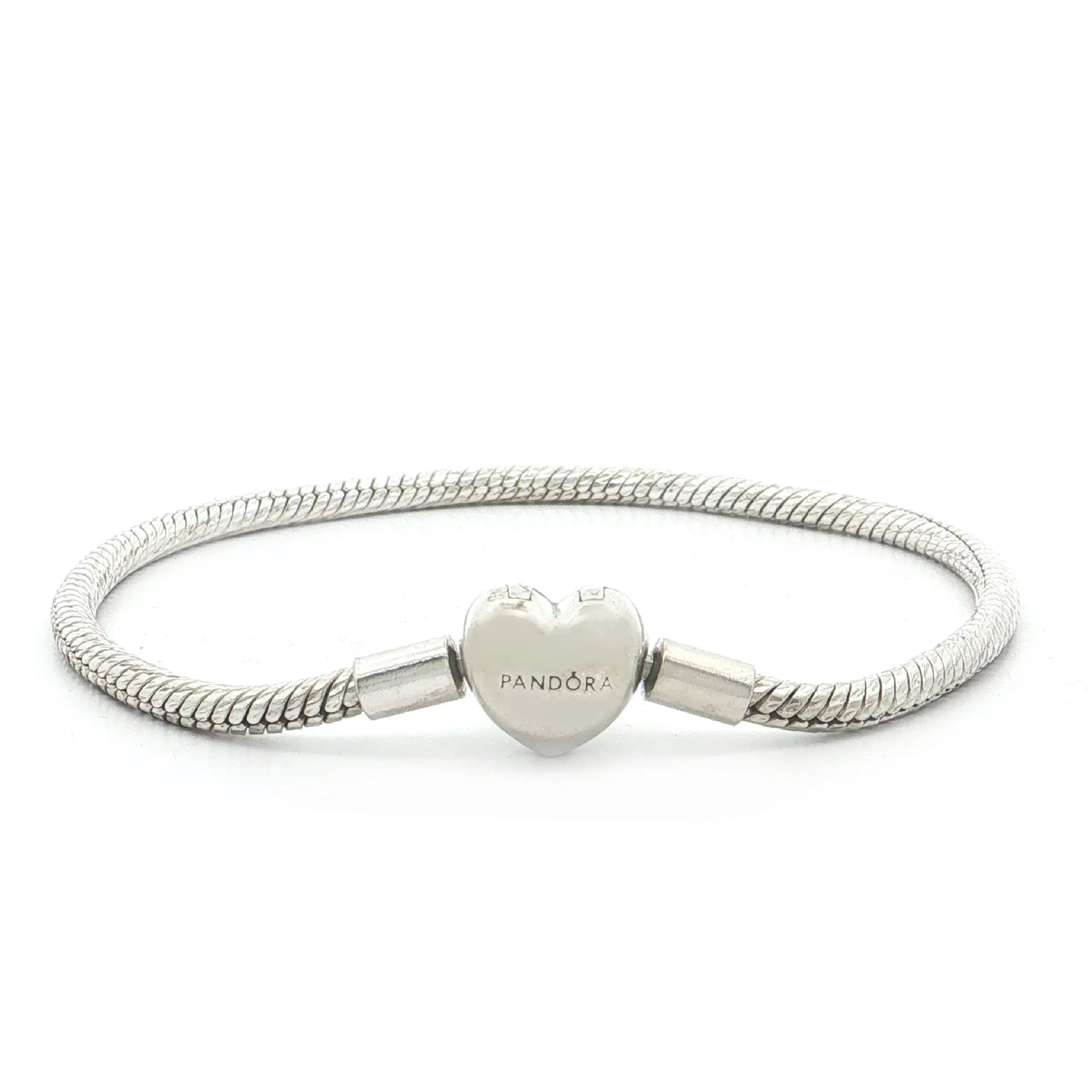 Charm-Armband Silber "Pandora" mit Herzverschluss