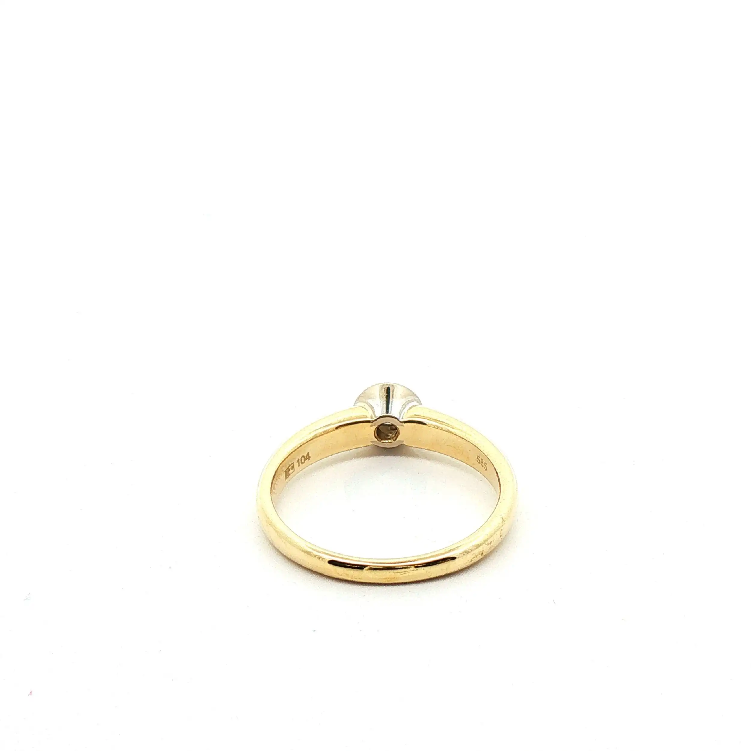 Ring Bicolor mit Brillant Ring Bicolor mit Brillant