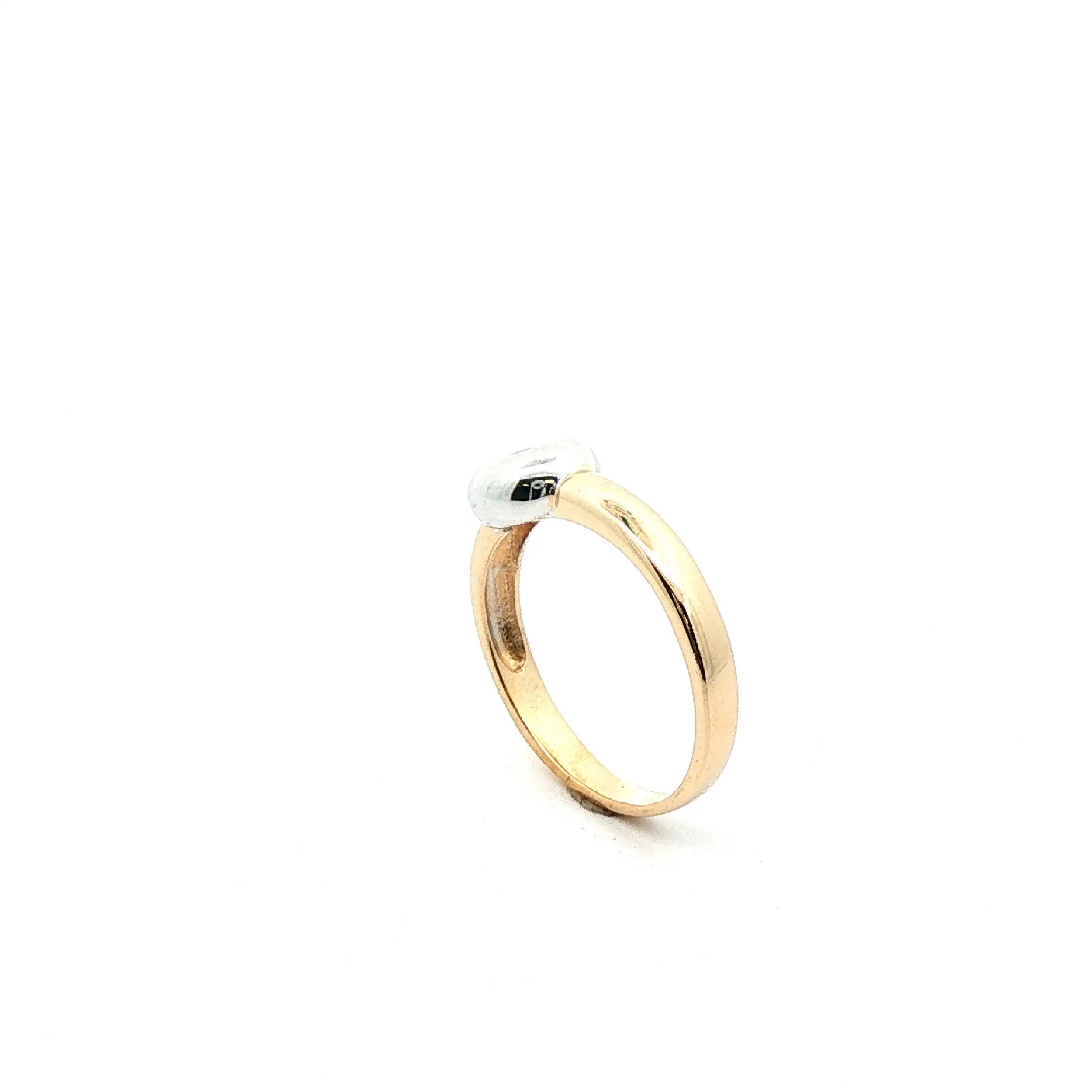 Ring Bicolor mit Brillant Ring Bicolor mit Brillant