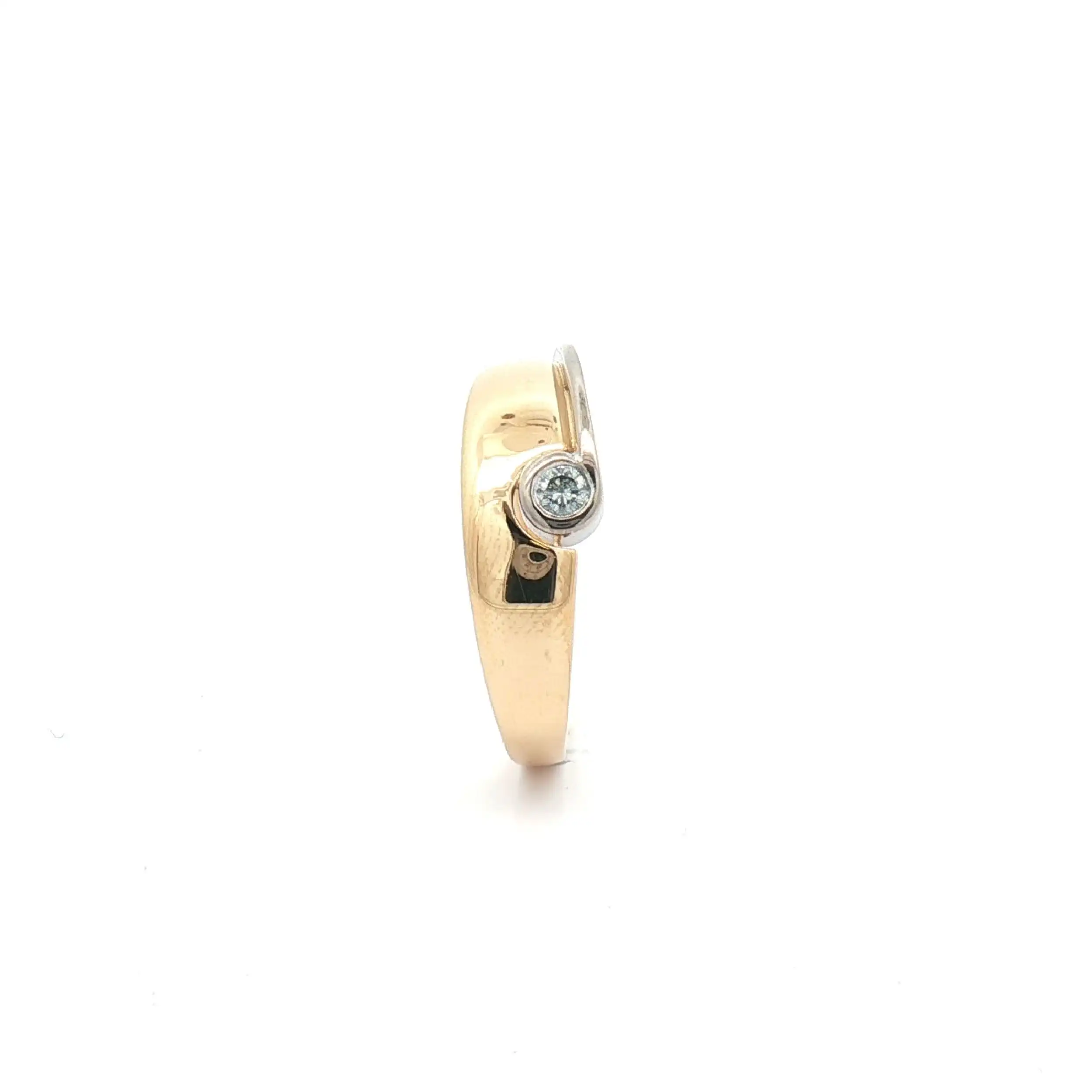 Ring Bicolor mit Brillant