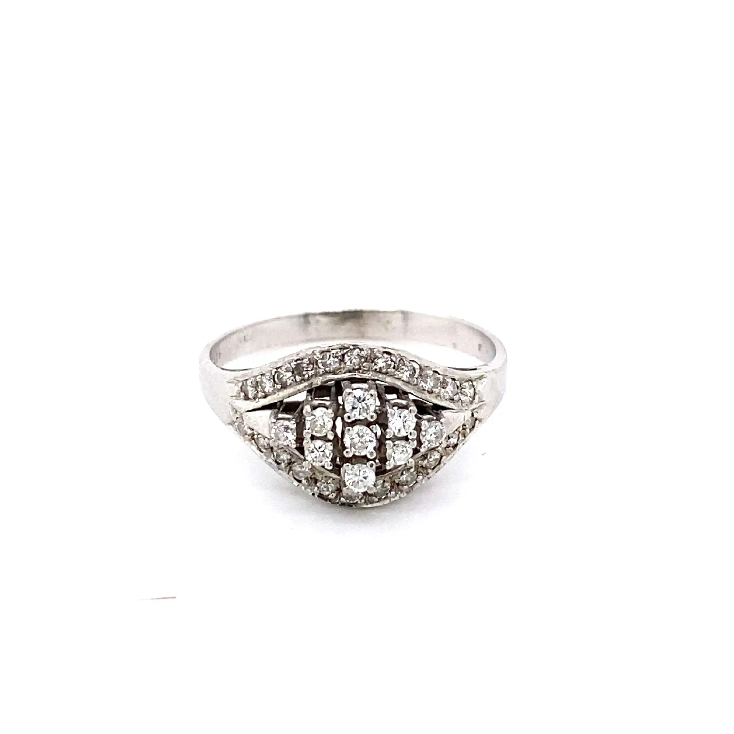 Ring Weißgold mit Brillanten Ring Weißgold mit Brillanten