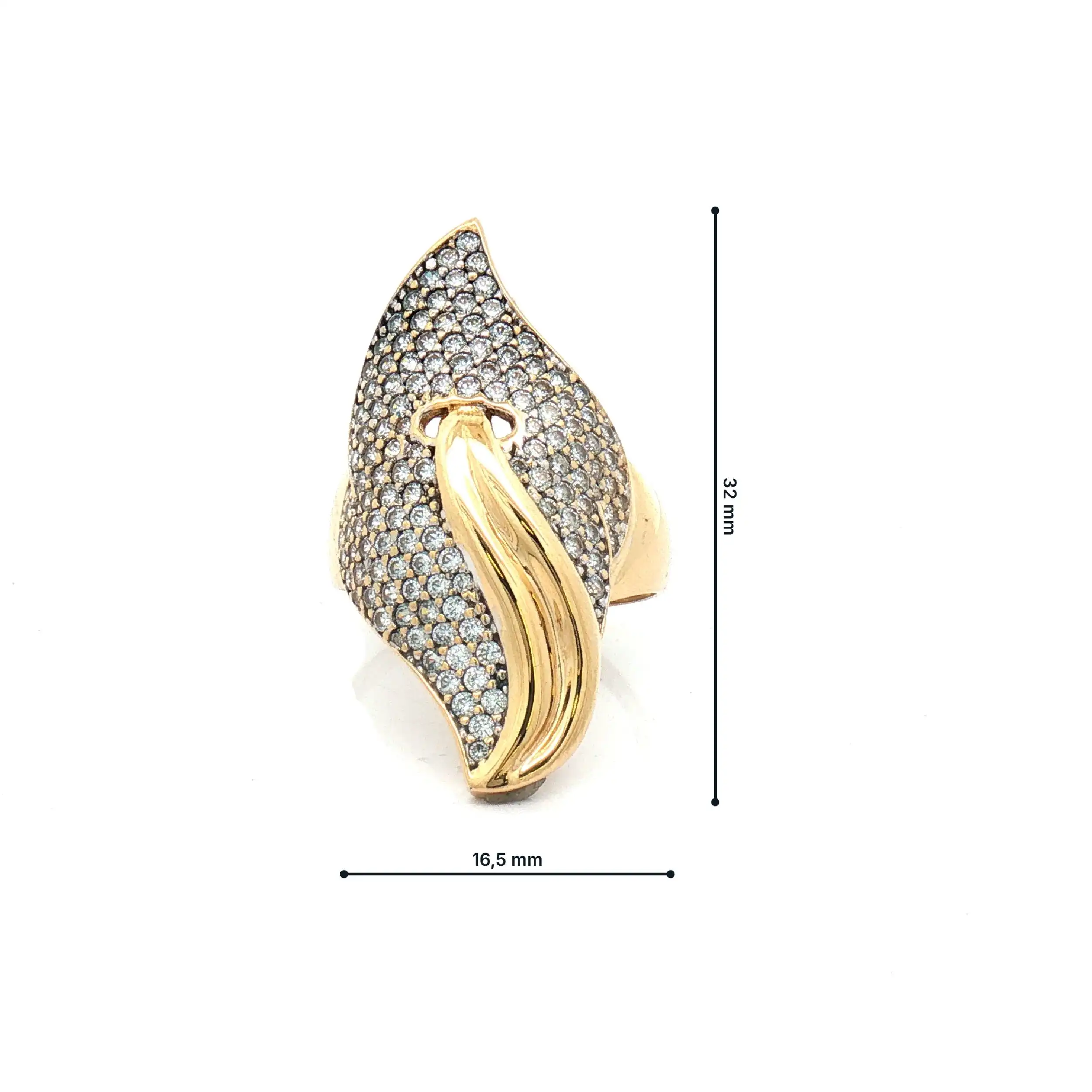 Ring Gelbgold mit Zirkonia
