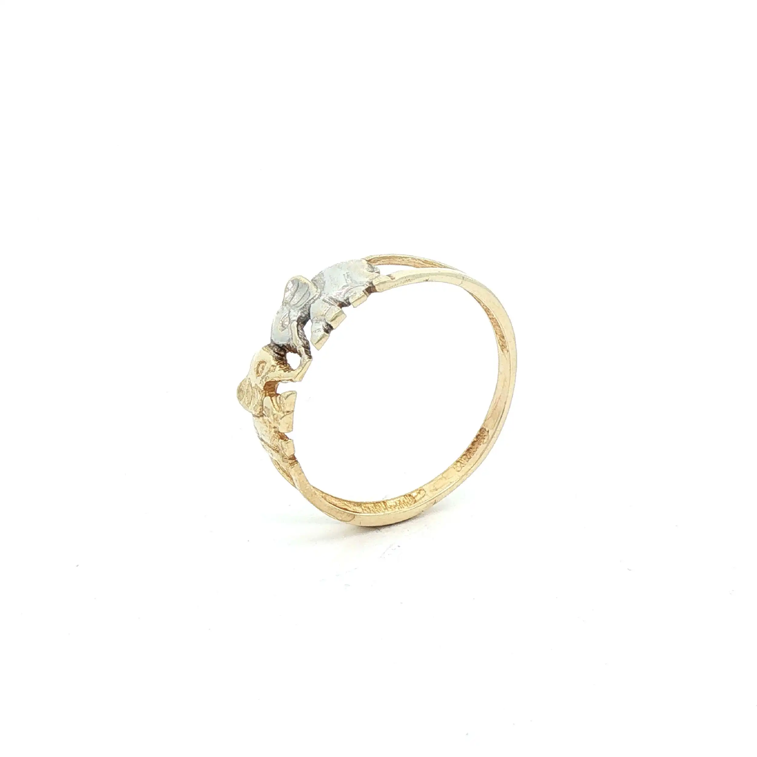 Ring Bicolor mit Elefanten
