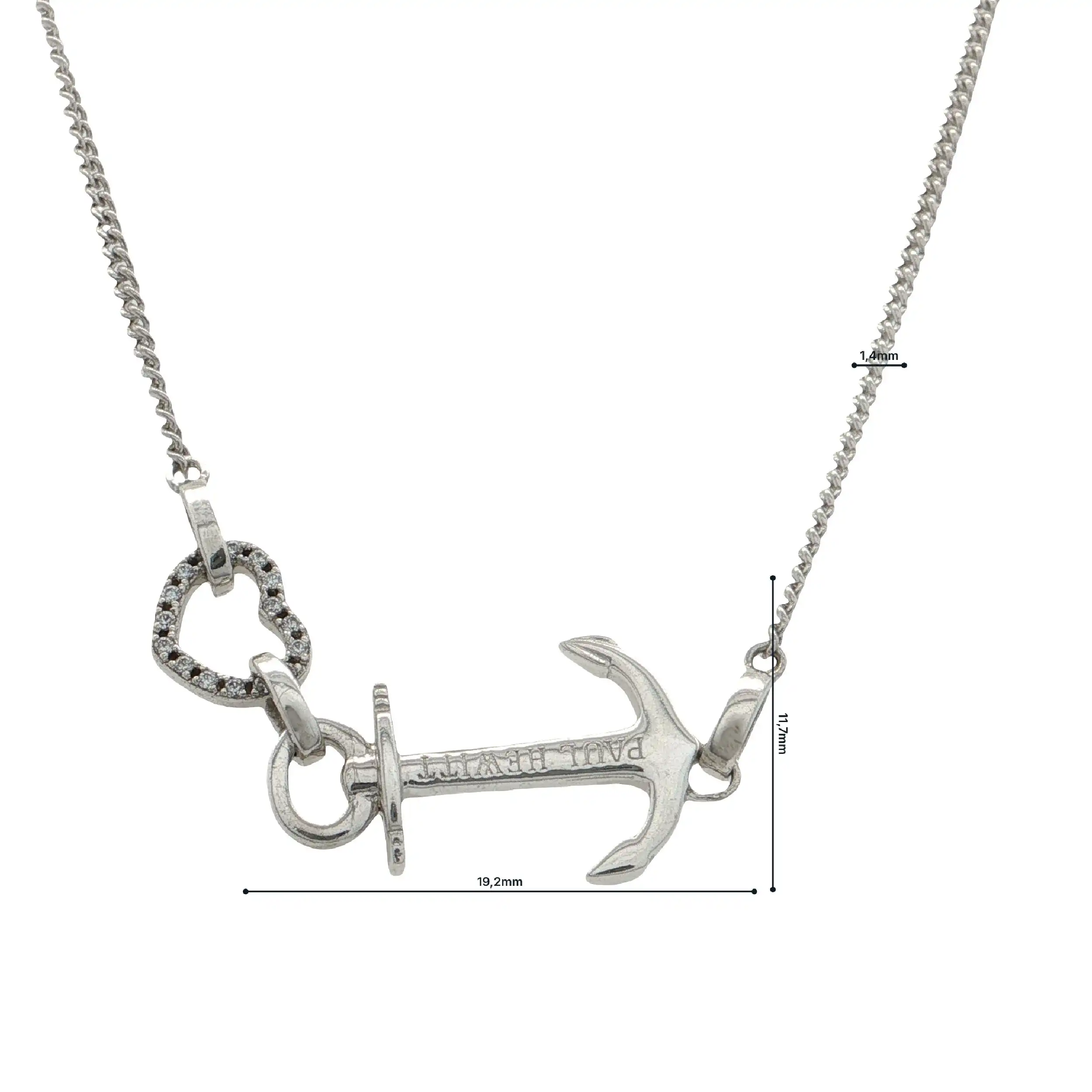 Kette Silber "Paul Hewitt Anchor Heart"