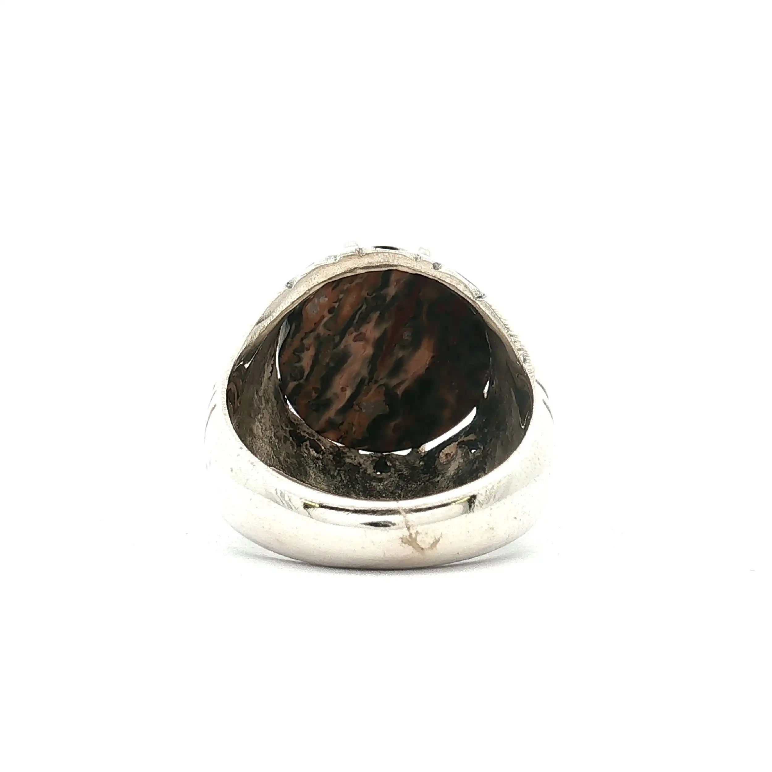 Ring Silber mit Ozean-Jaspis