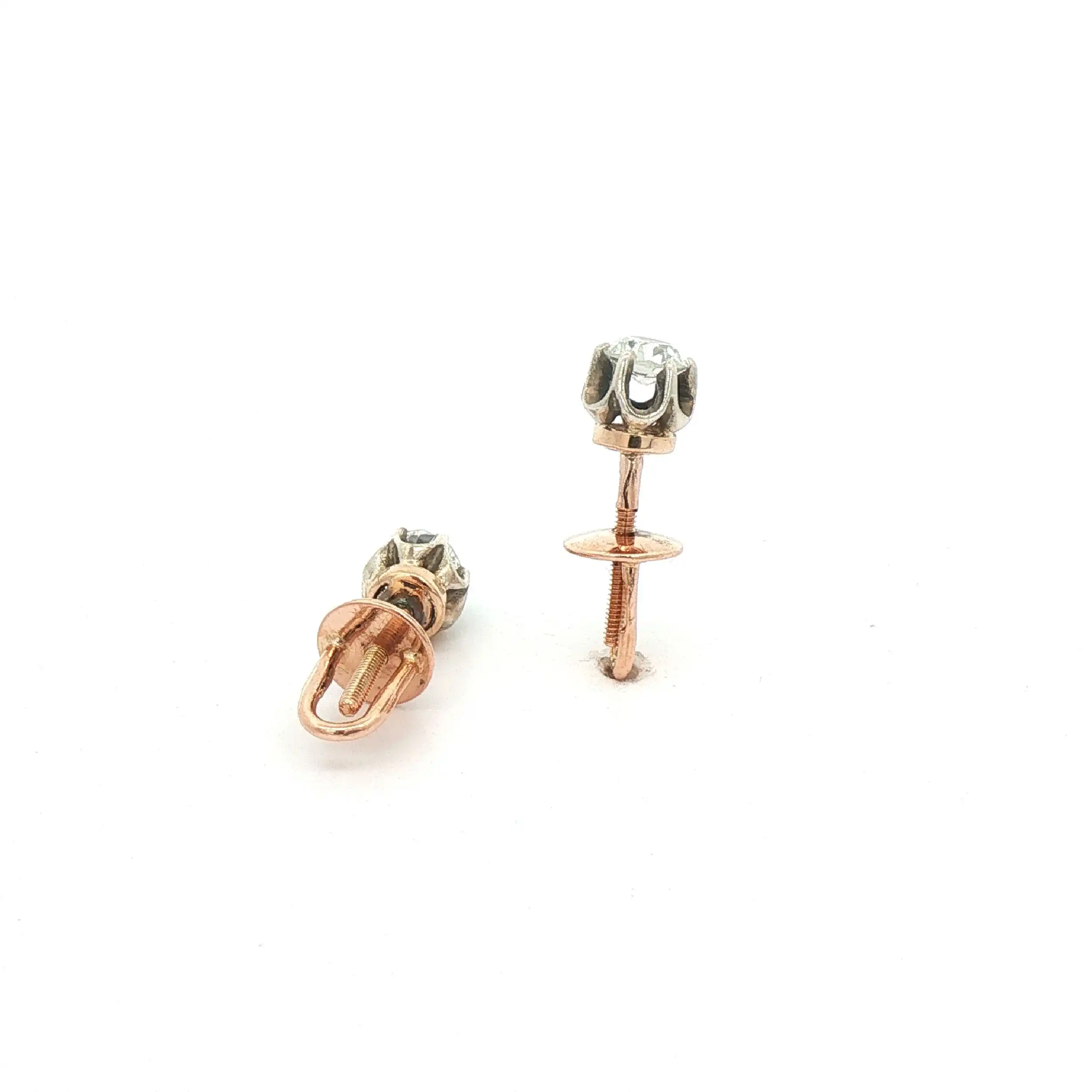 Ohrstecker Bicolor mit Brillant